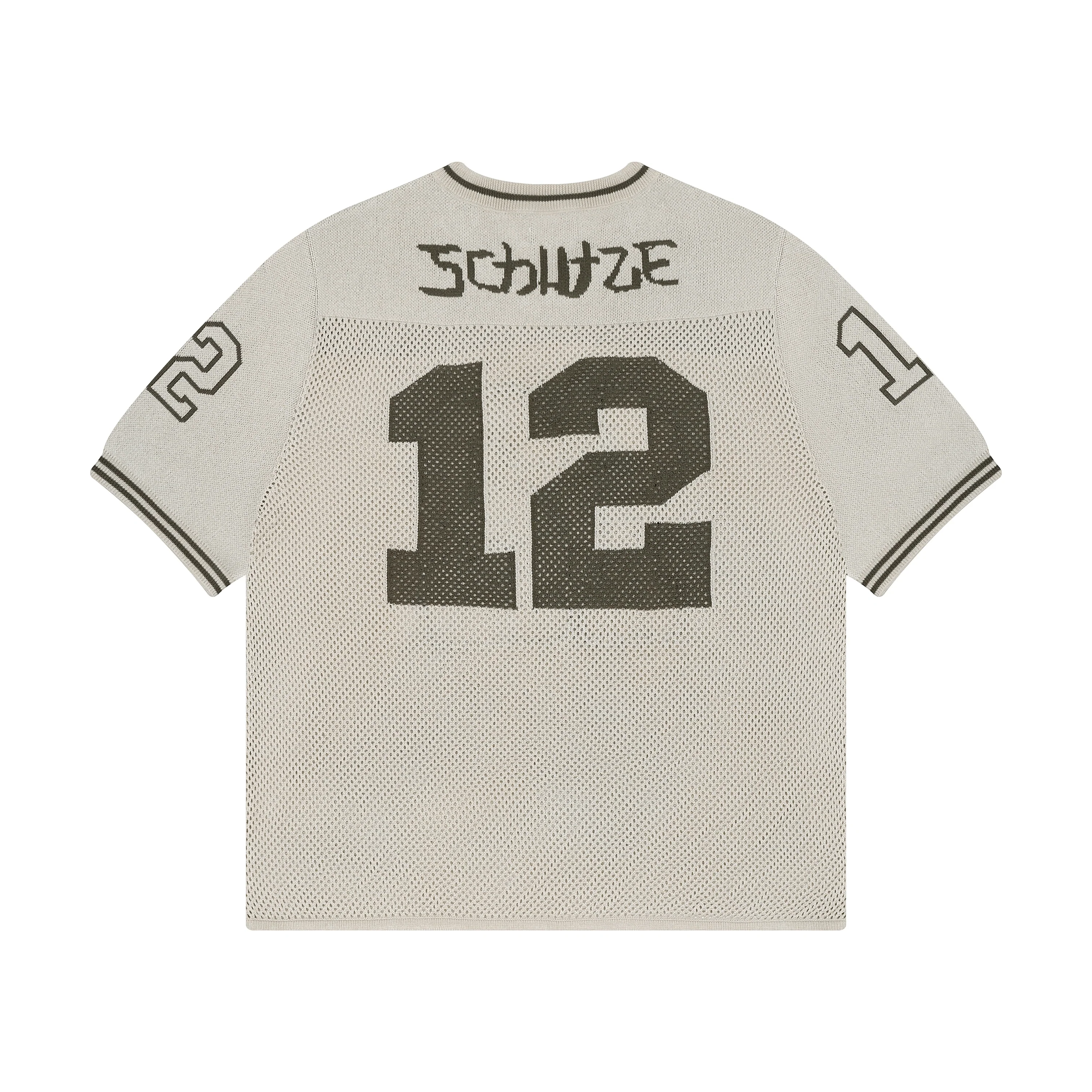 "sashiko v2" knit jersey beige - Image 2