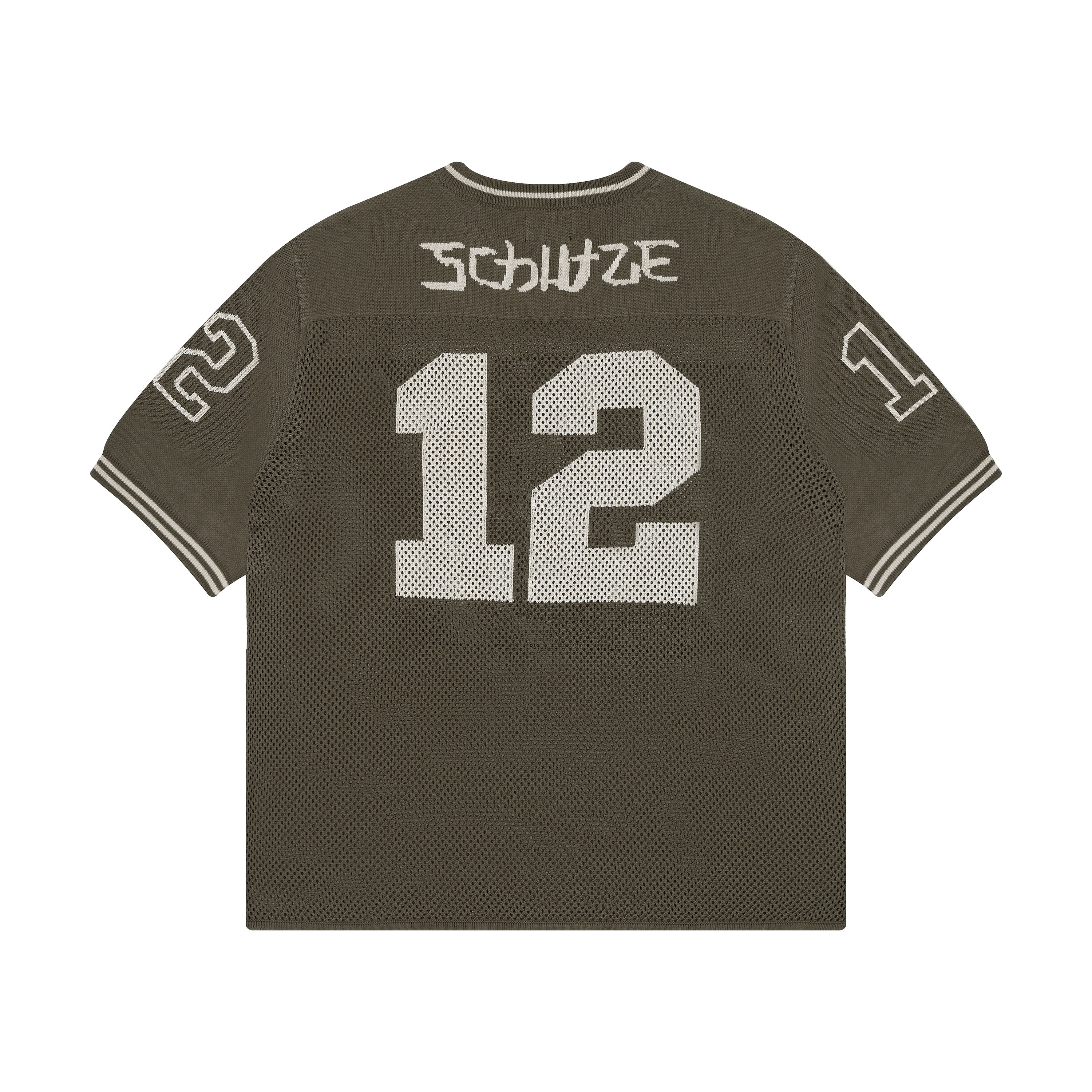 "sashiko v2" knit jersey brown - Image 2