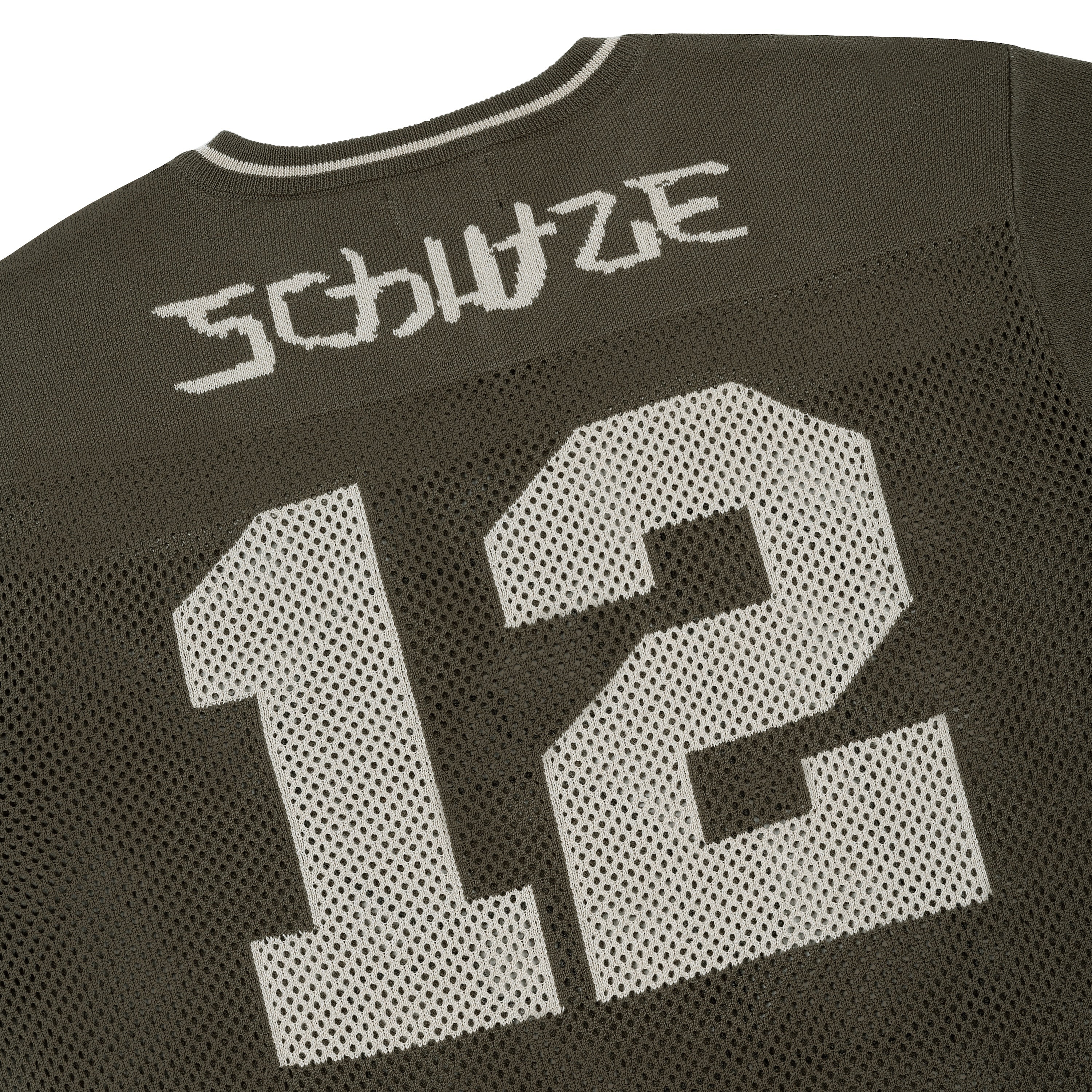 "sashiko v2" knit jersey brown - Image 5