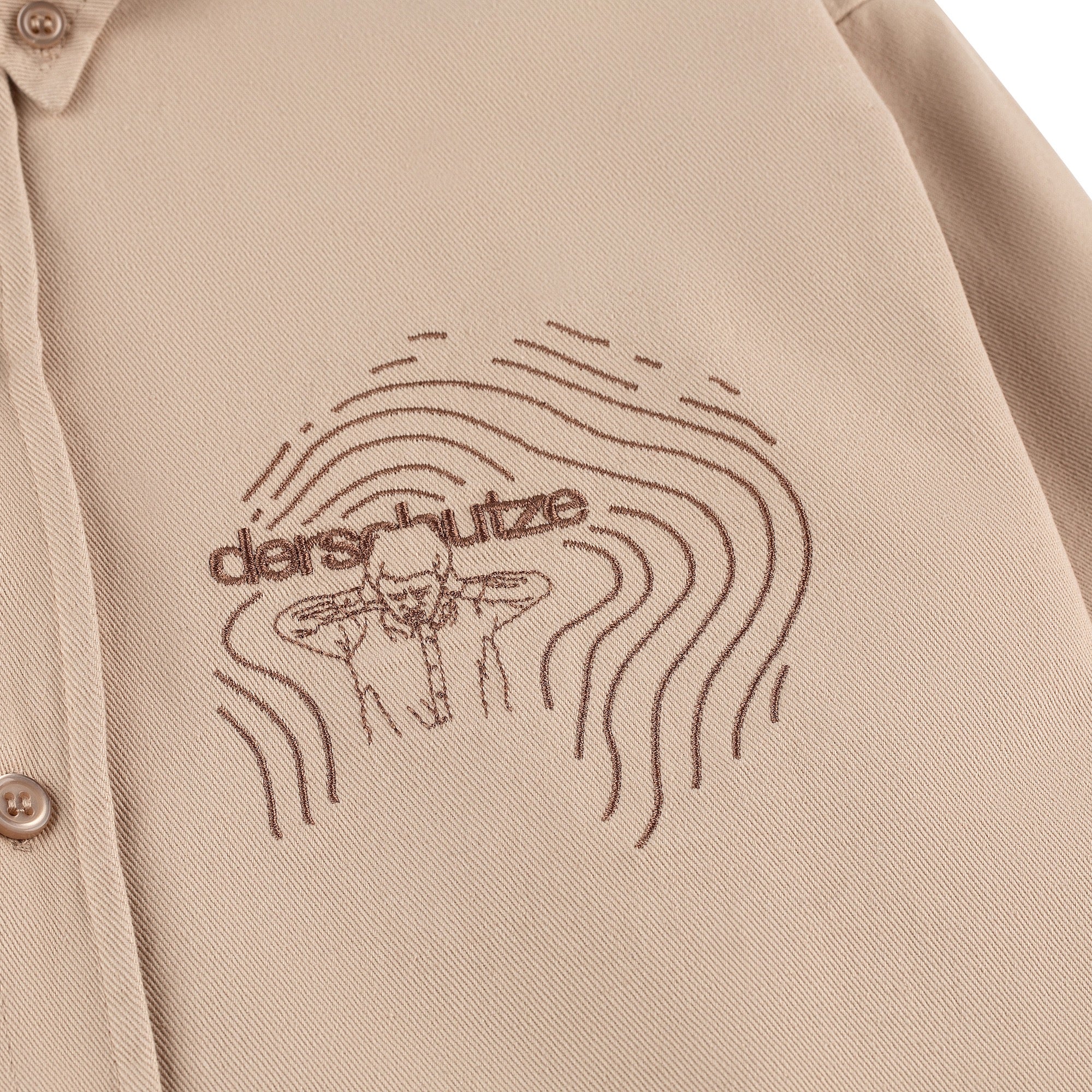 "silence Shirt Beige - Image 4