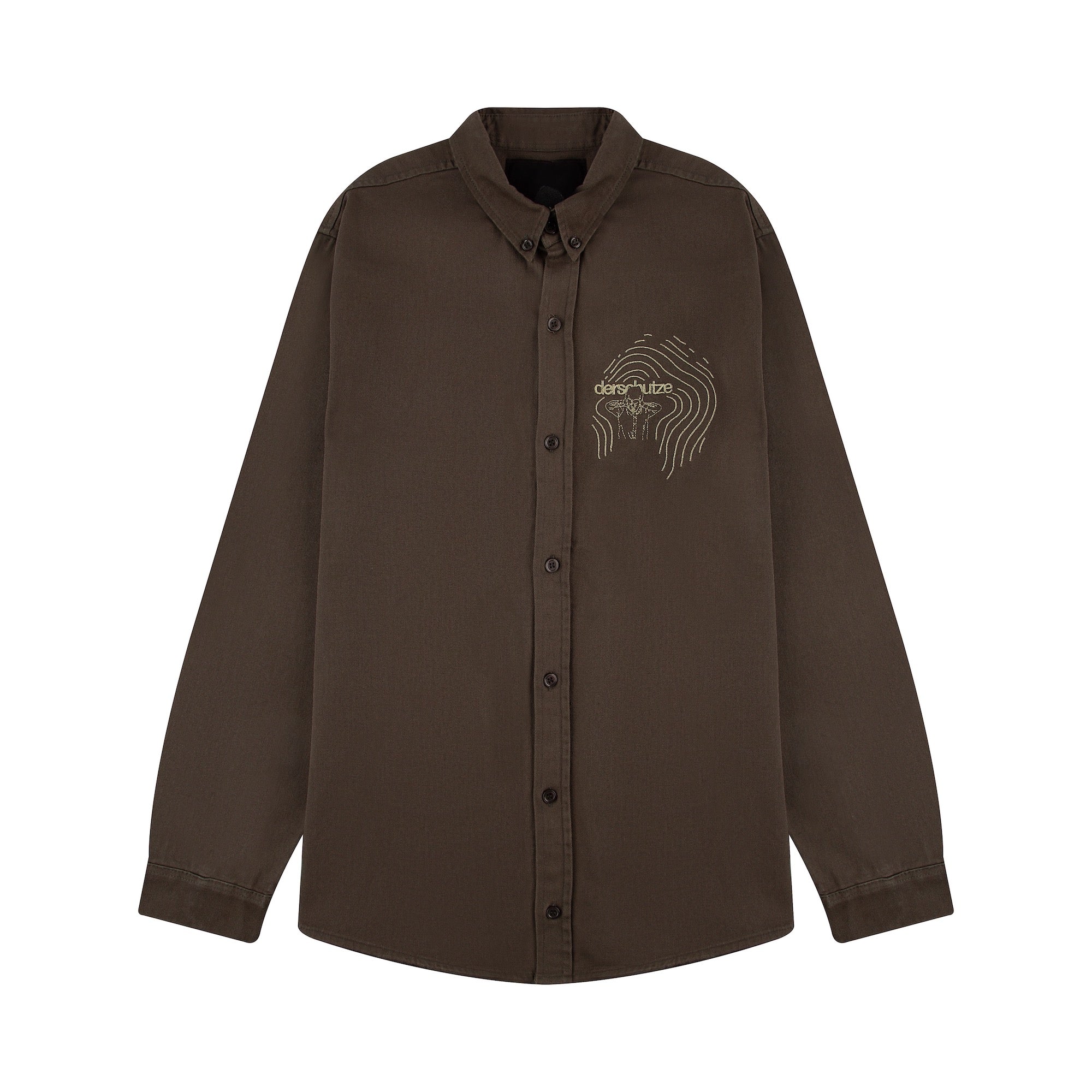 "silence" Shirt khaki