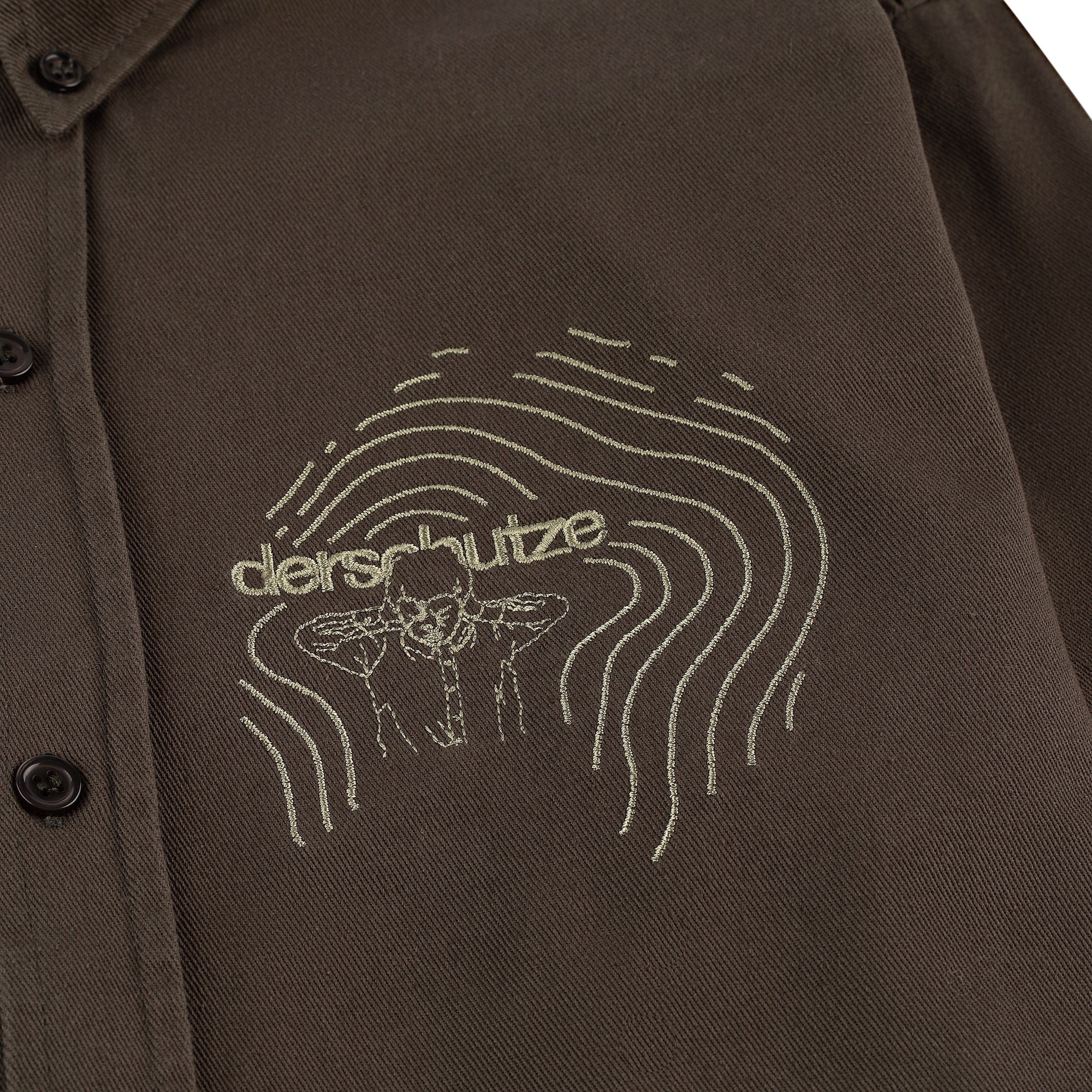 "silence" Shirt khaki - Image 4