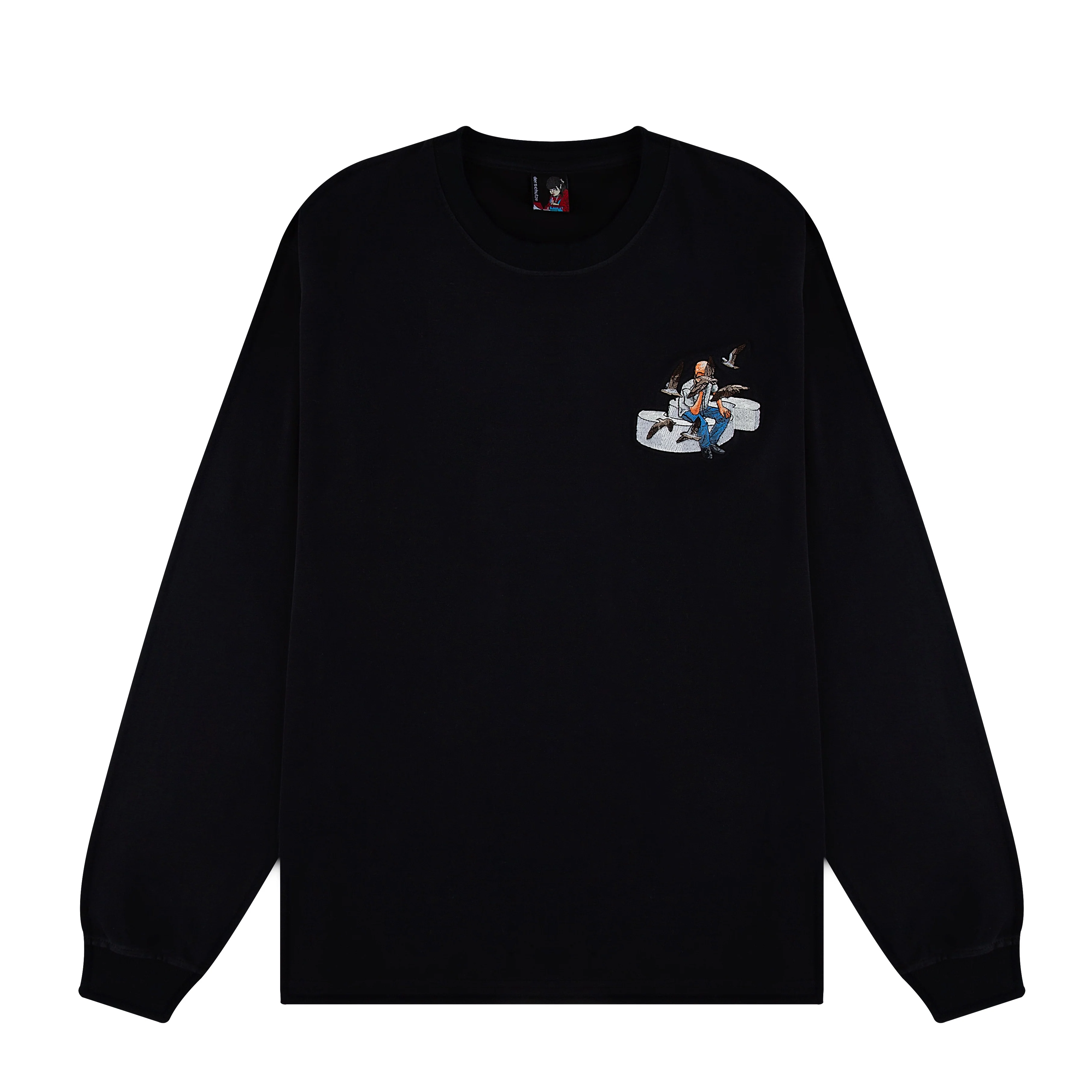 "silence" Long Sleeve black