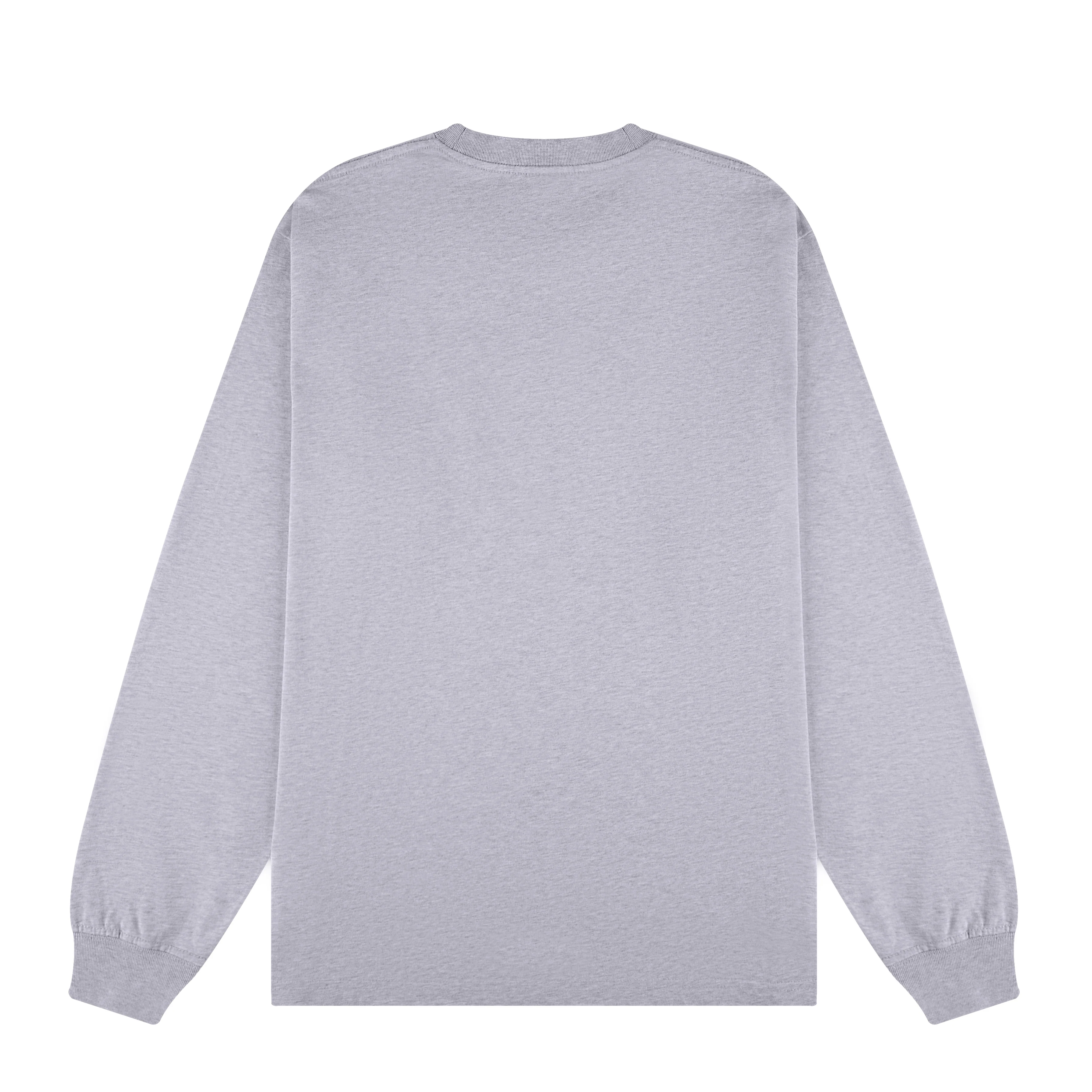 "silence" Long Sleeve grey melange - Image 2
