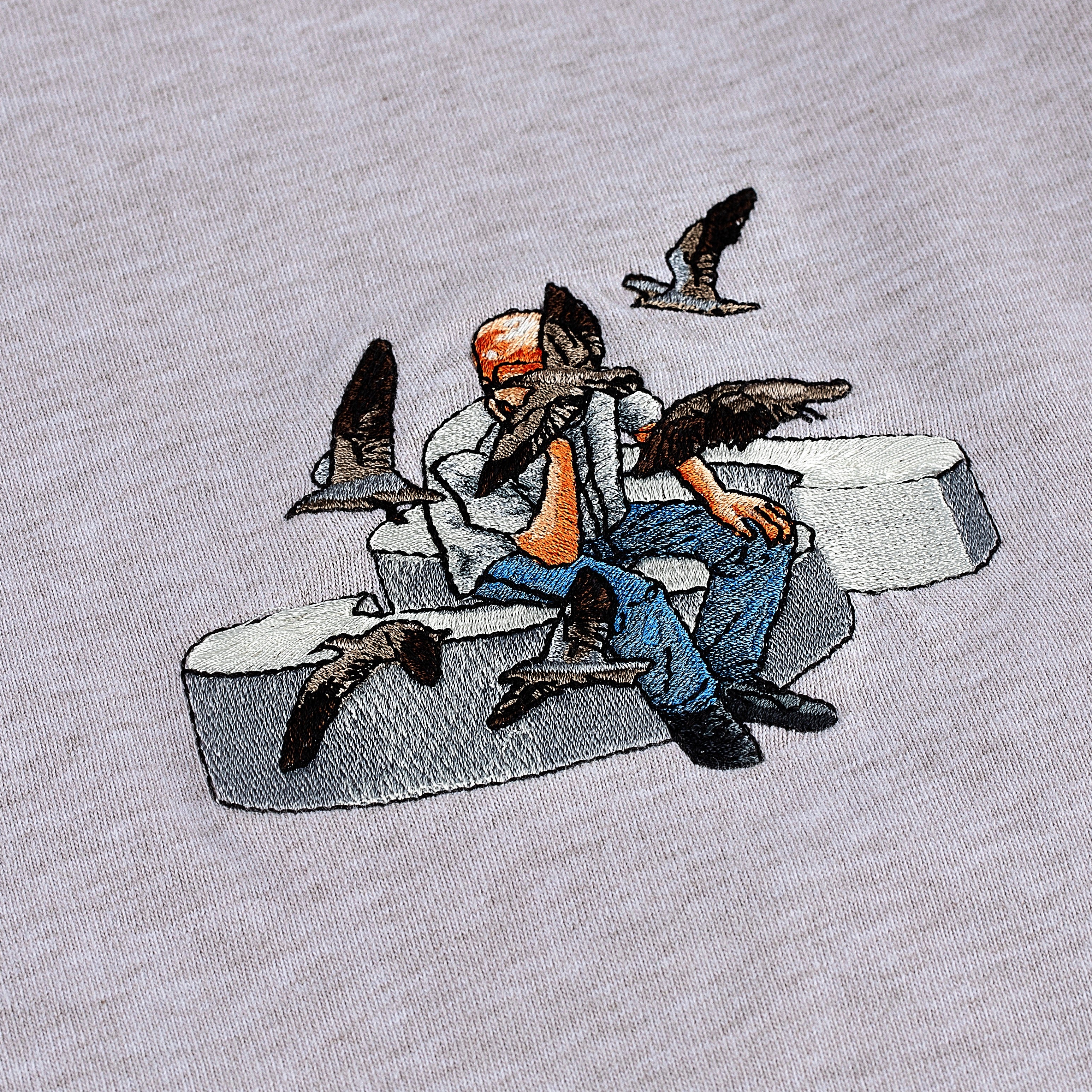 "silence" Long Sleeve grey melange - Image 3