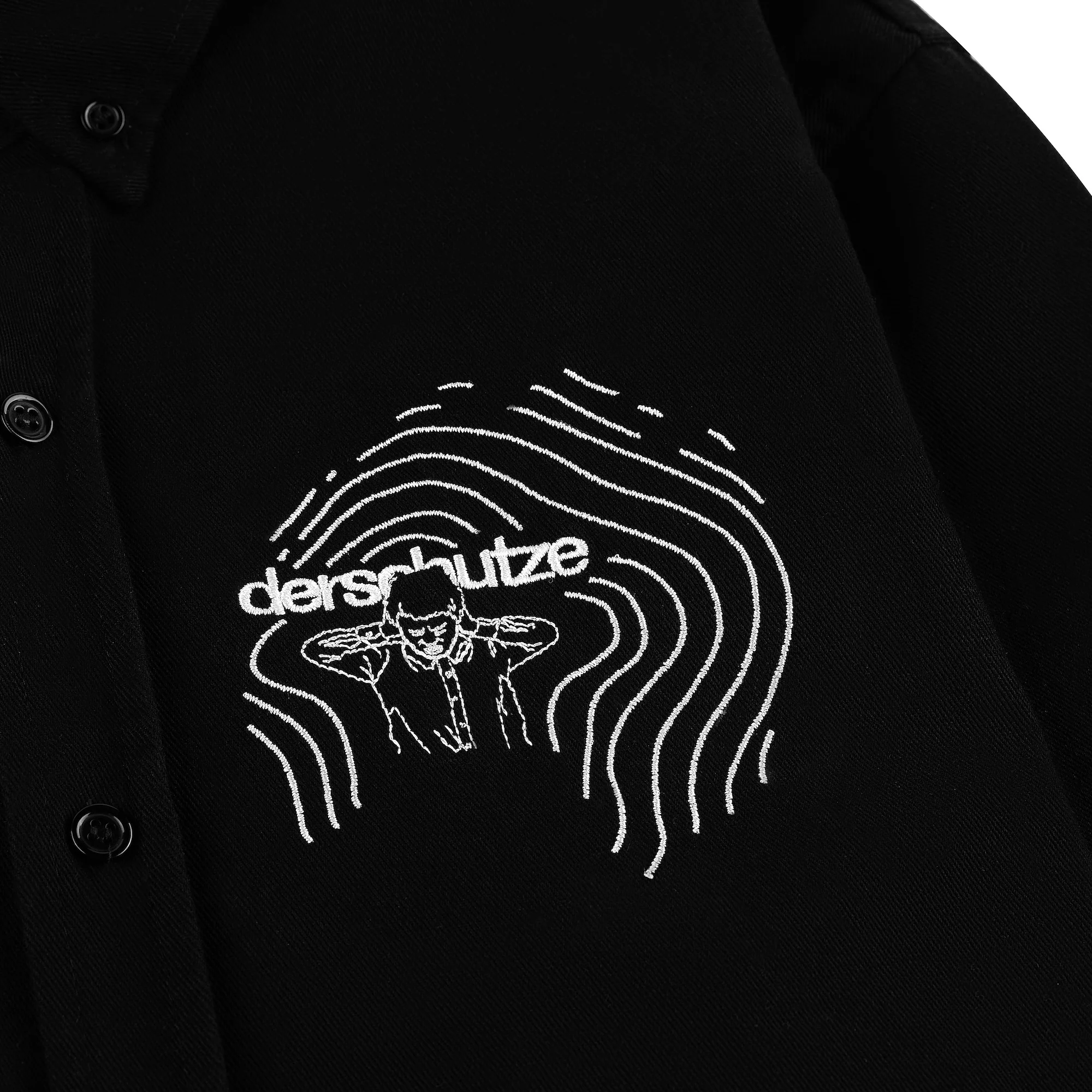"silence" Shirt black - Image 4