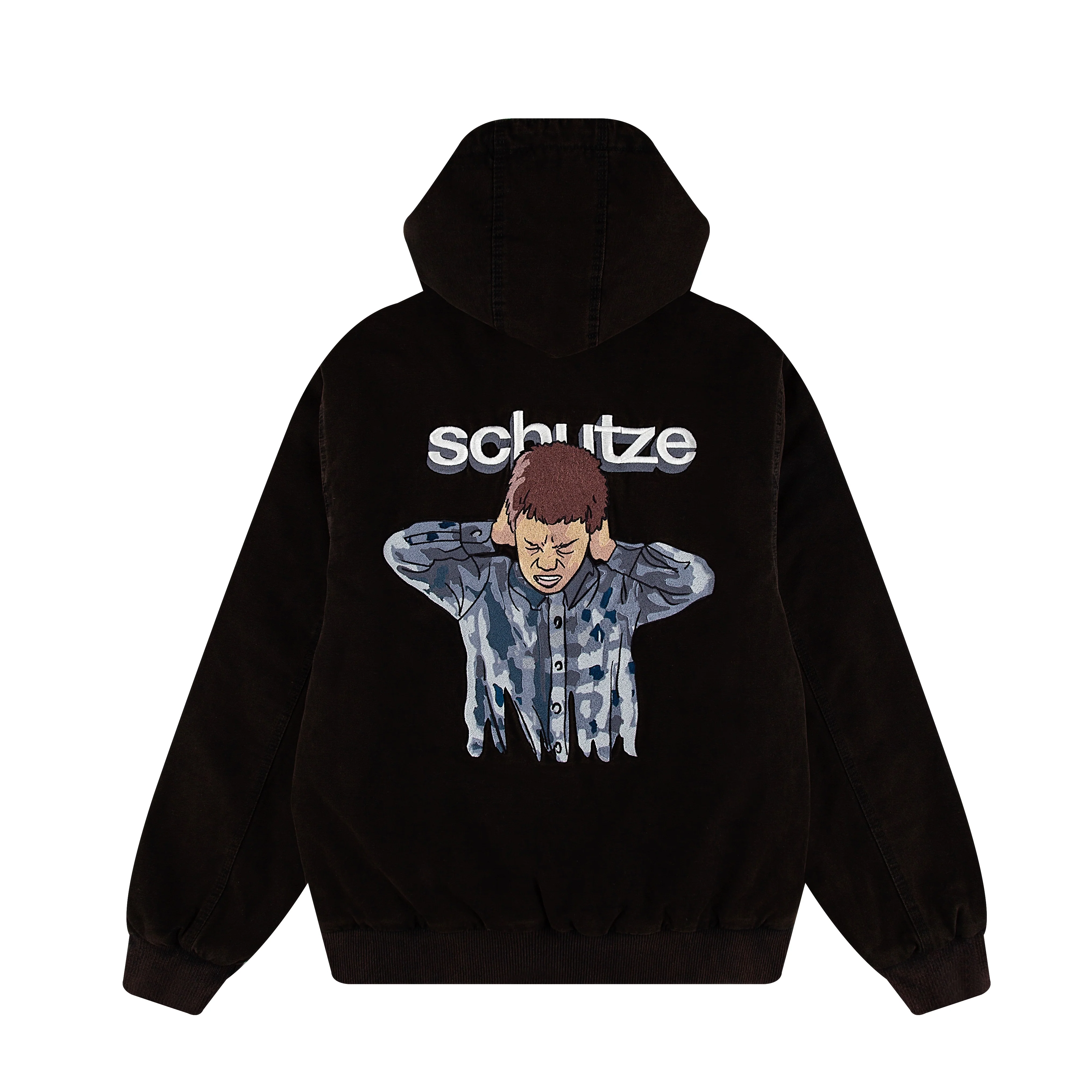 "silence" Workwear Jacket black washed