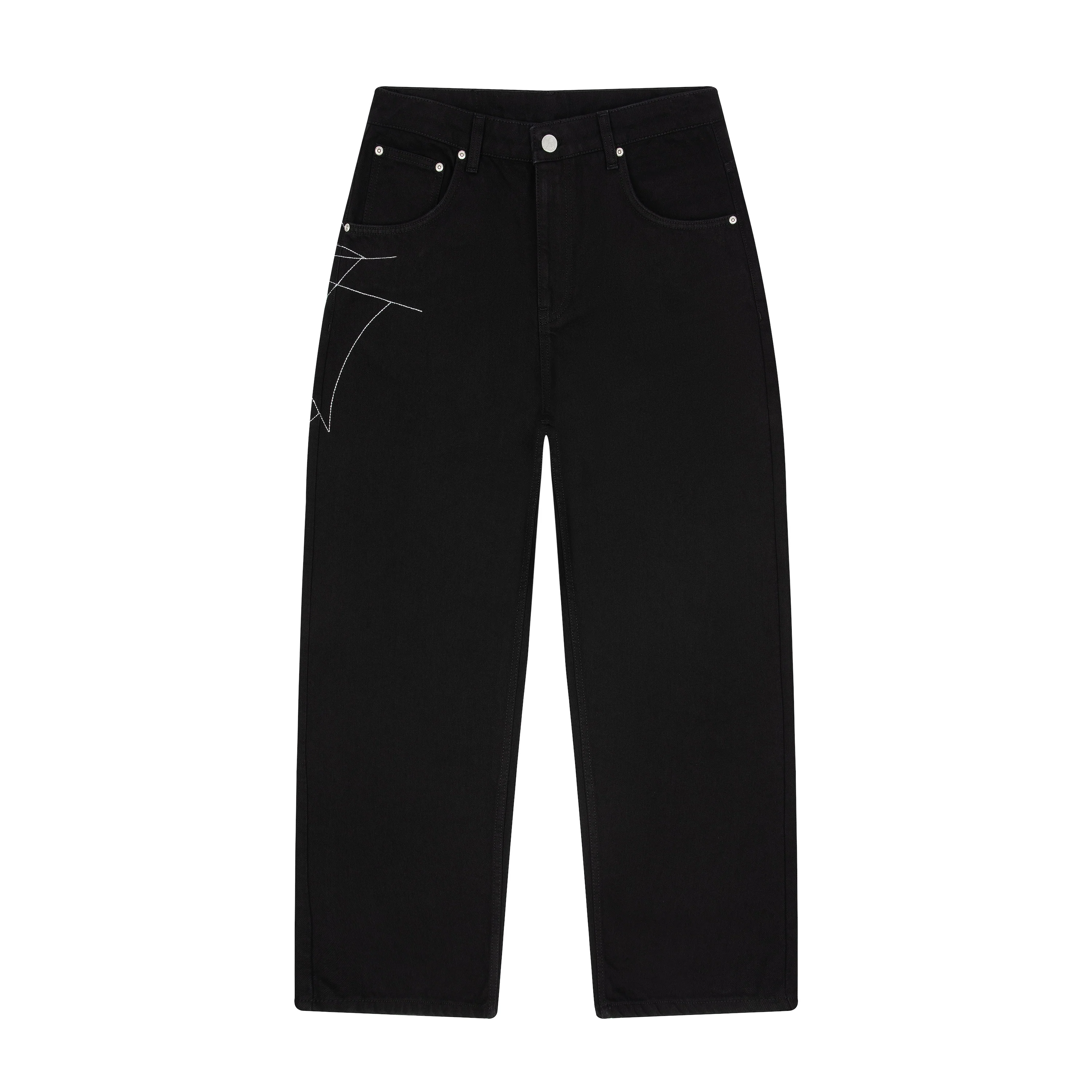 "spiderweb" raw Denim - Image 2