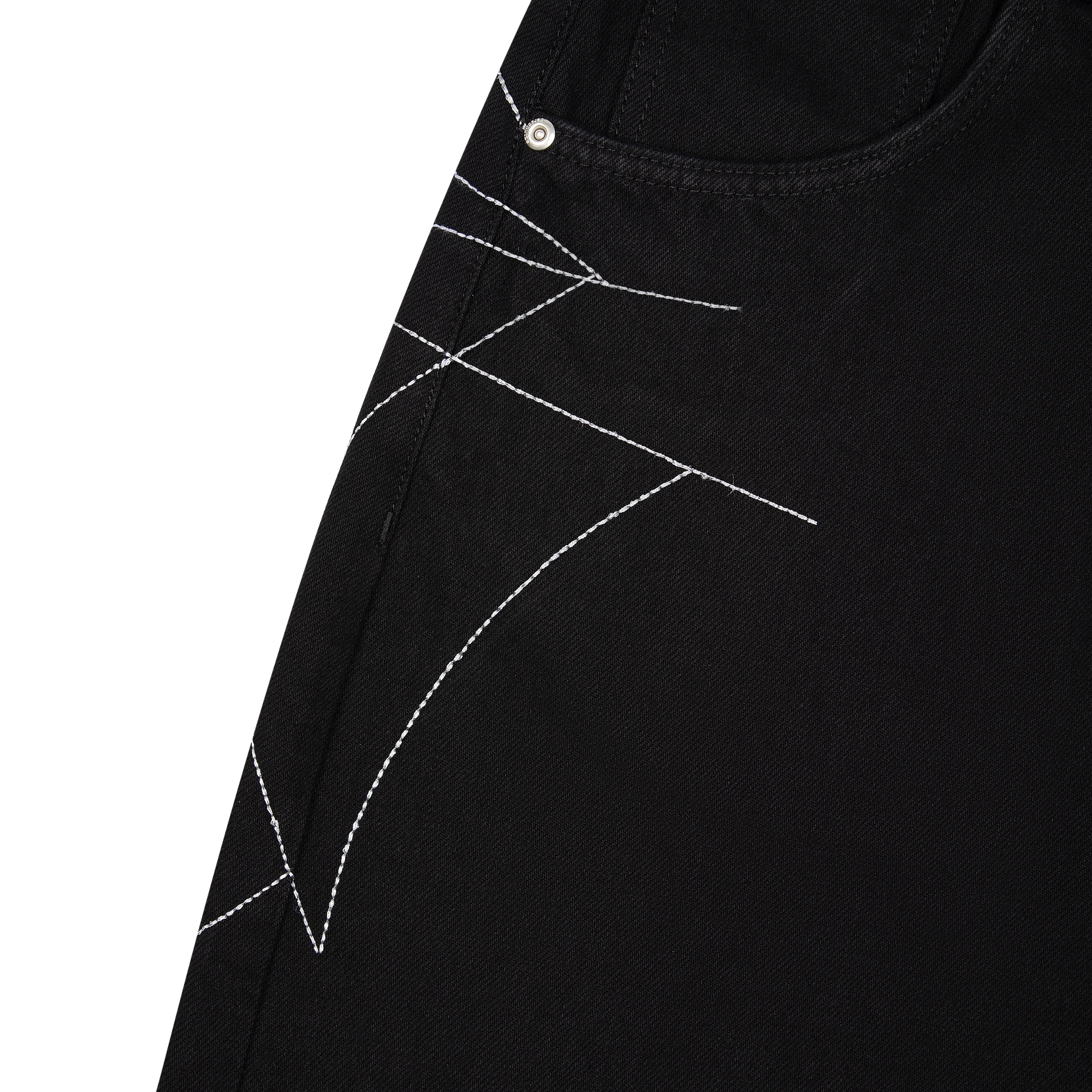 "spiderweb" raw Denim - Image 5