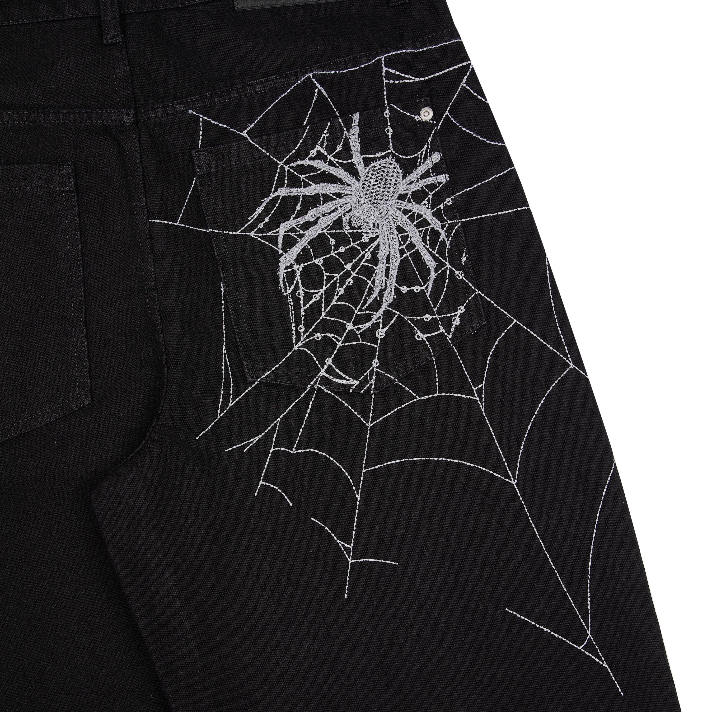 "spiderweb" raw Denim - Image 6