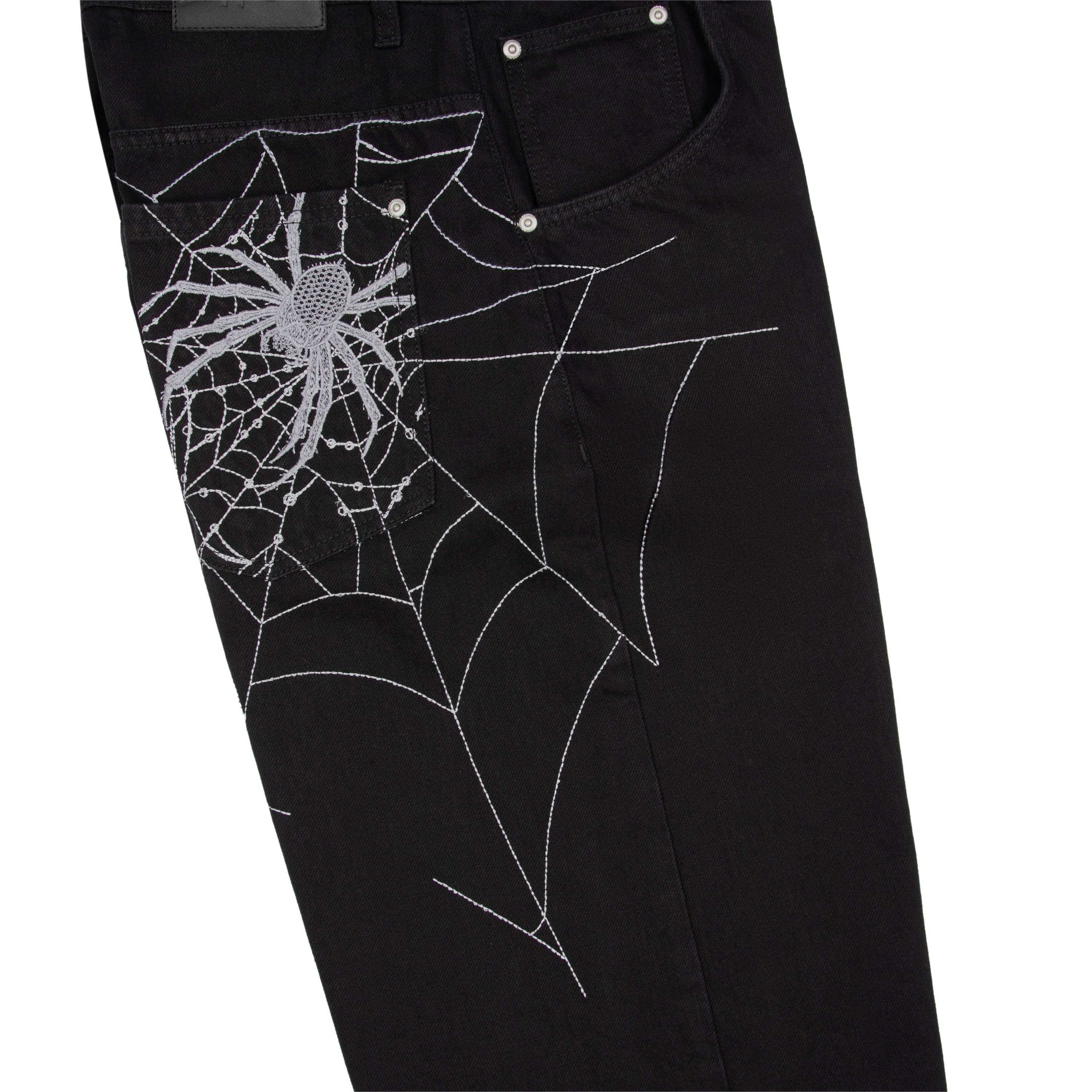 "spiderweb" raw Denim - Image 7