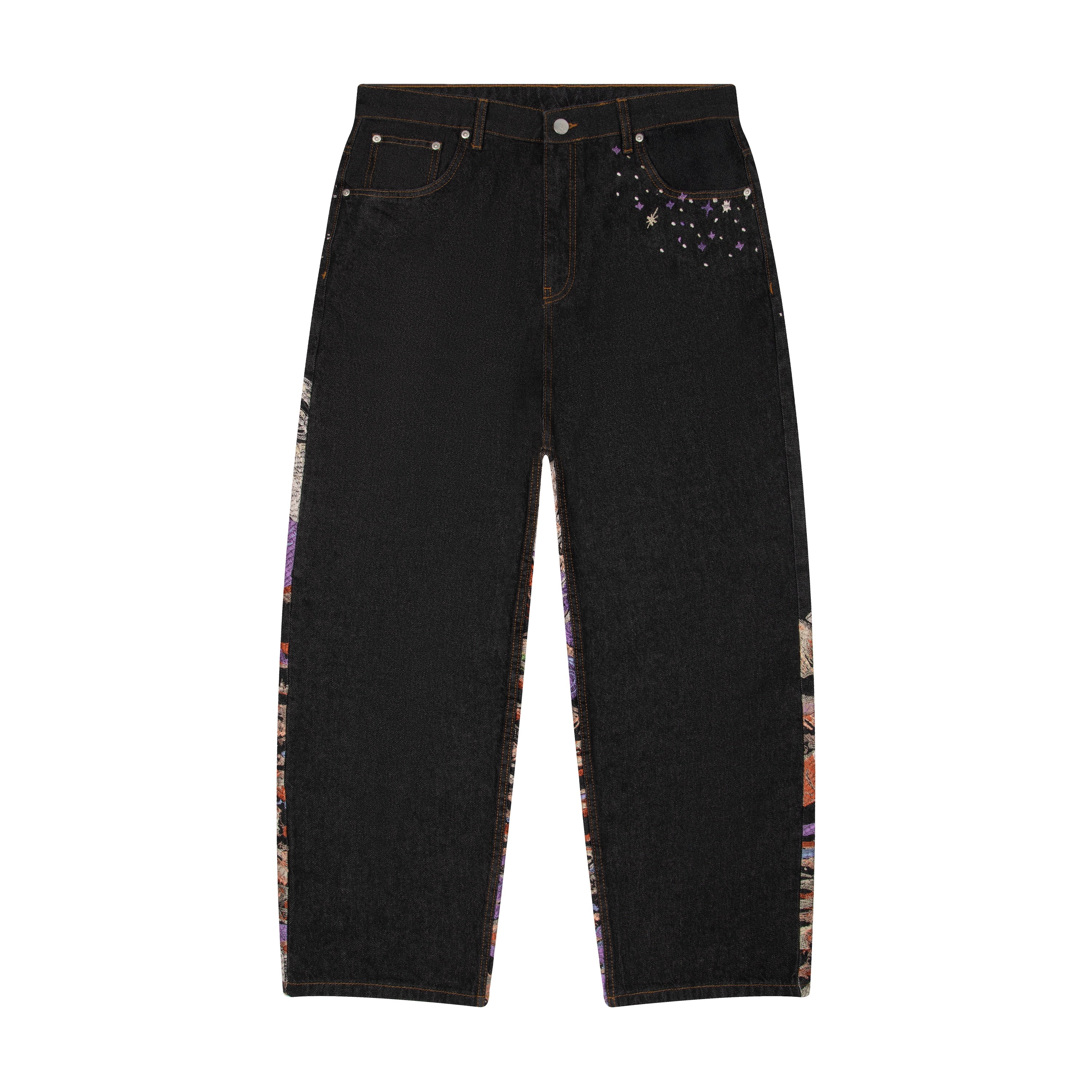 "sunset" black raw Denim - Image 2