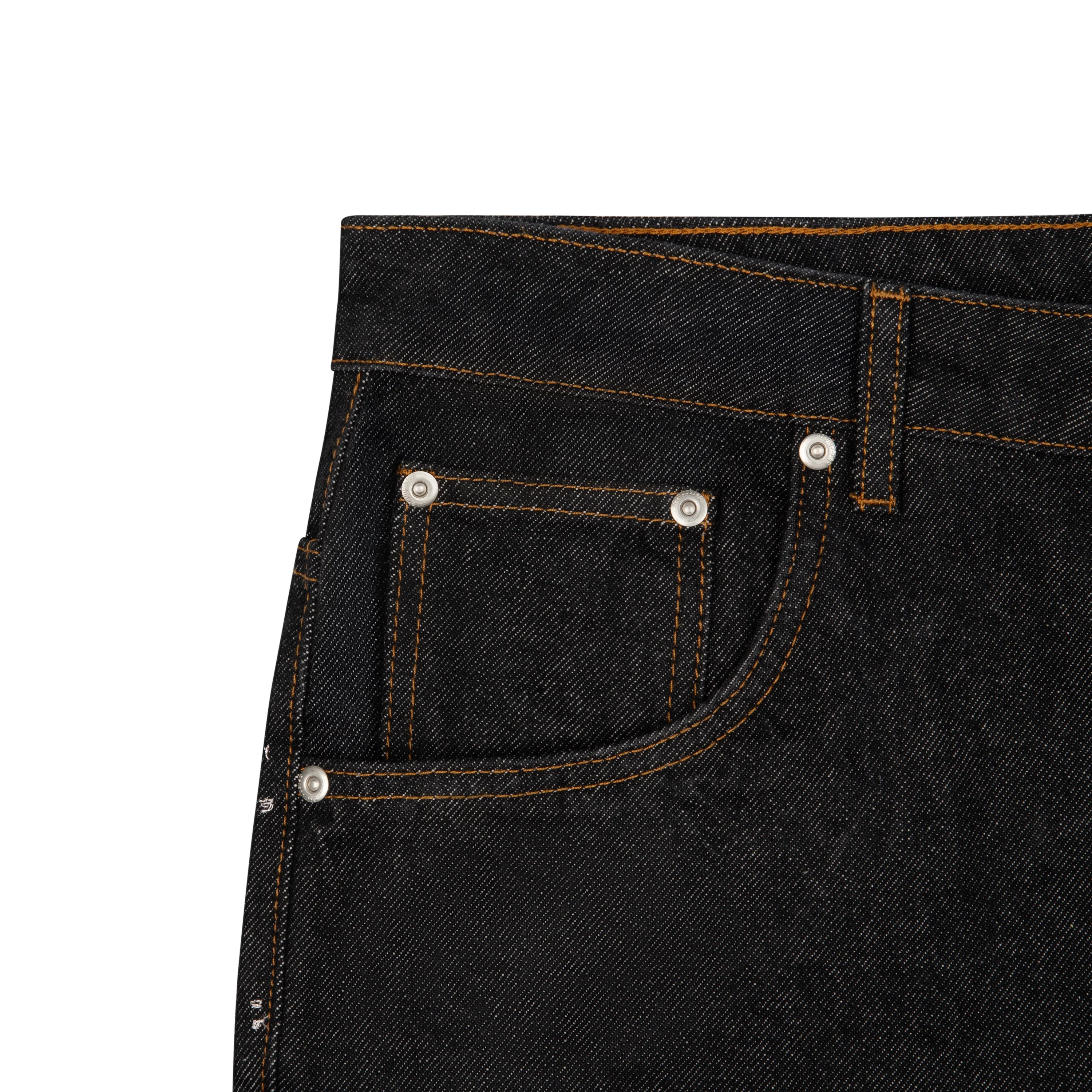 "sunset" black raw Denim - Image 3