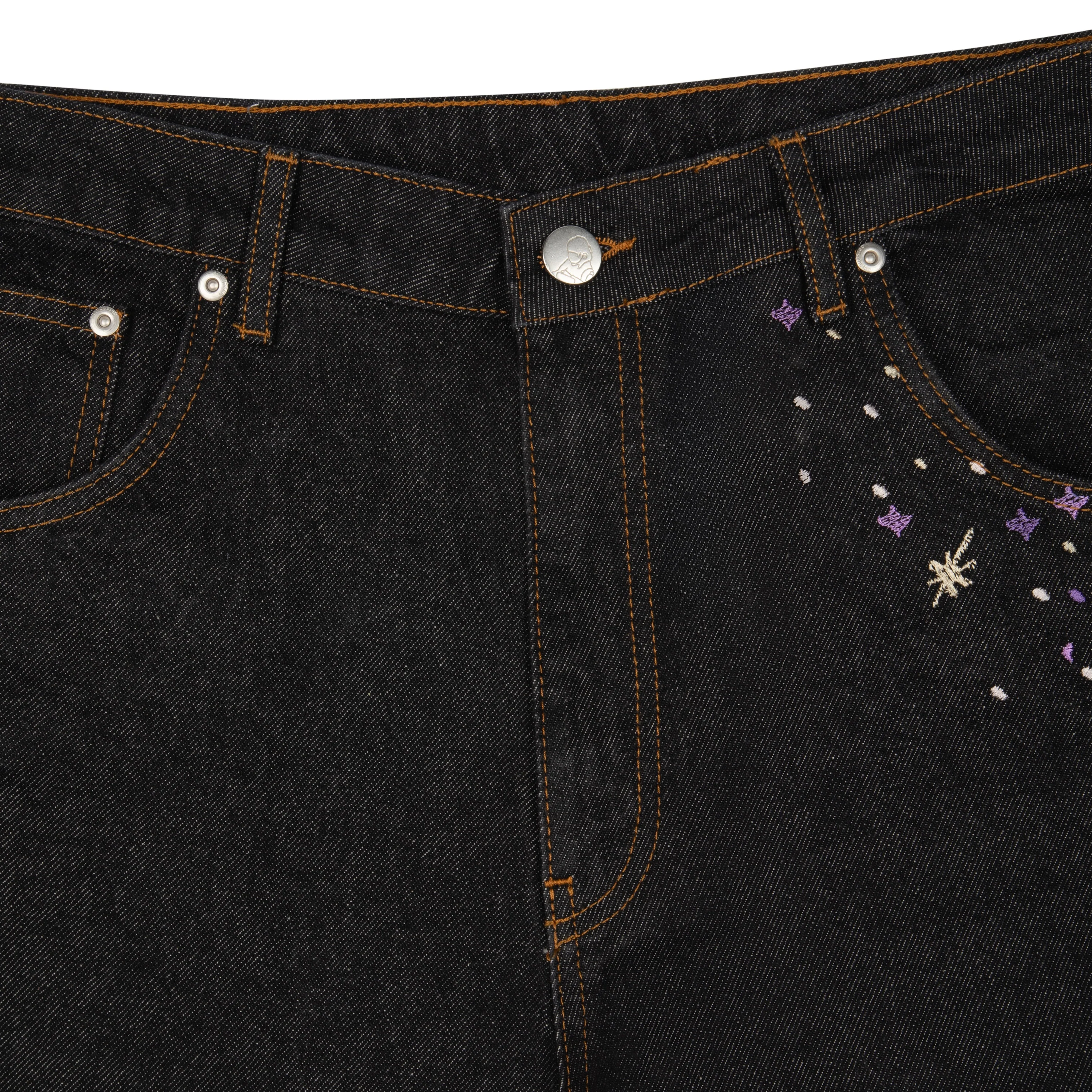 "sunset" black raw Denim - Image 4