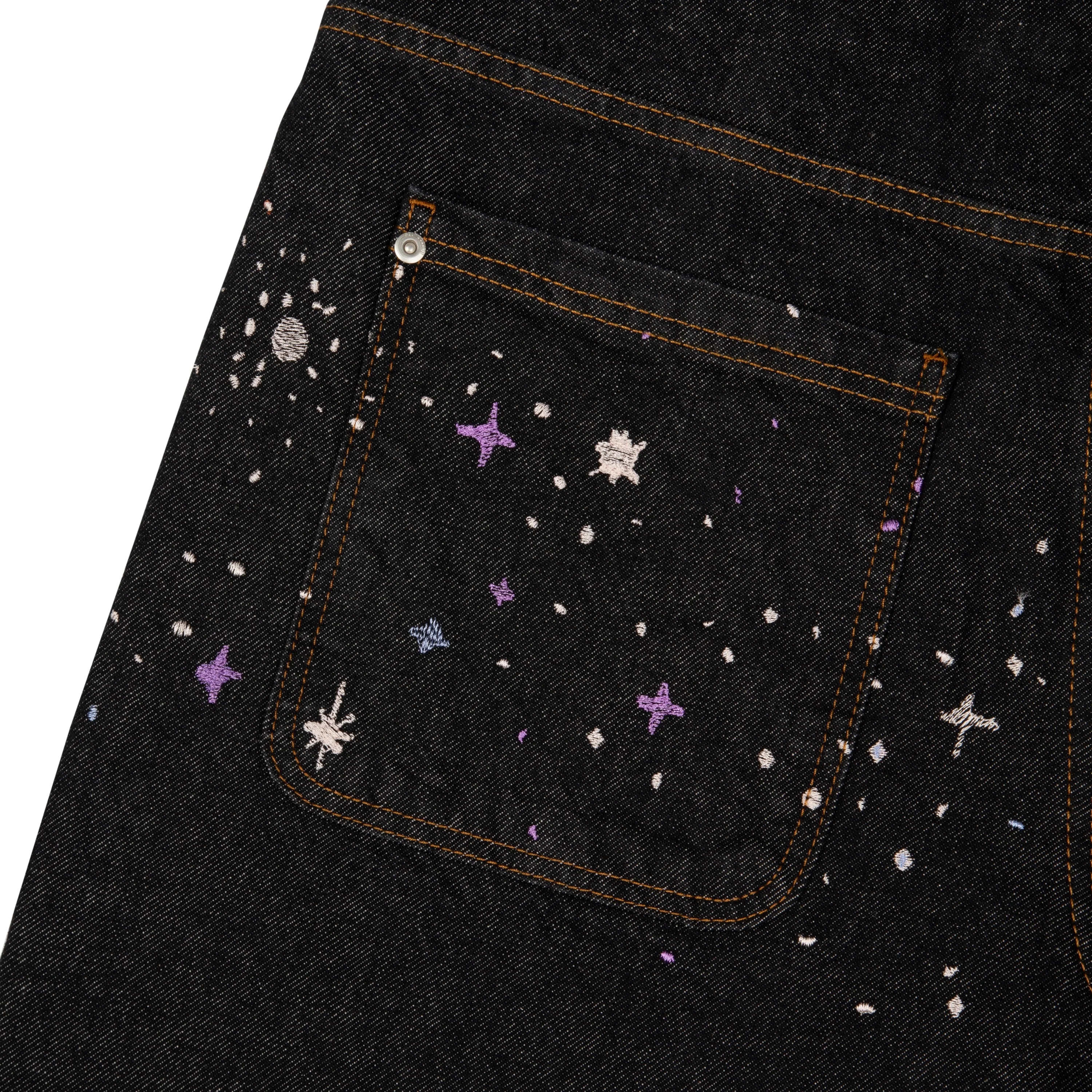 "sunset" black raw Denim - Image 6