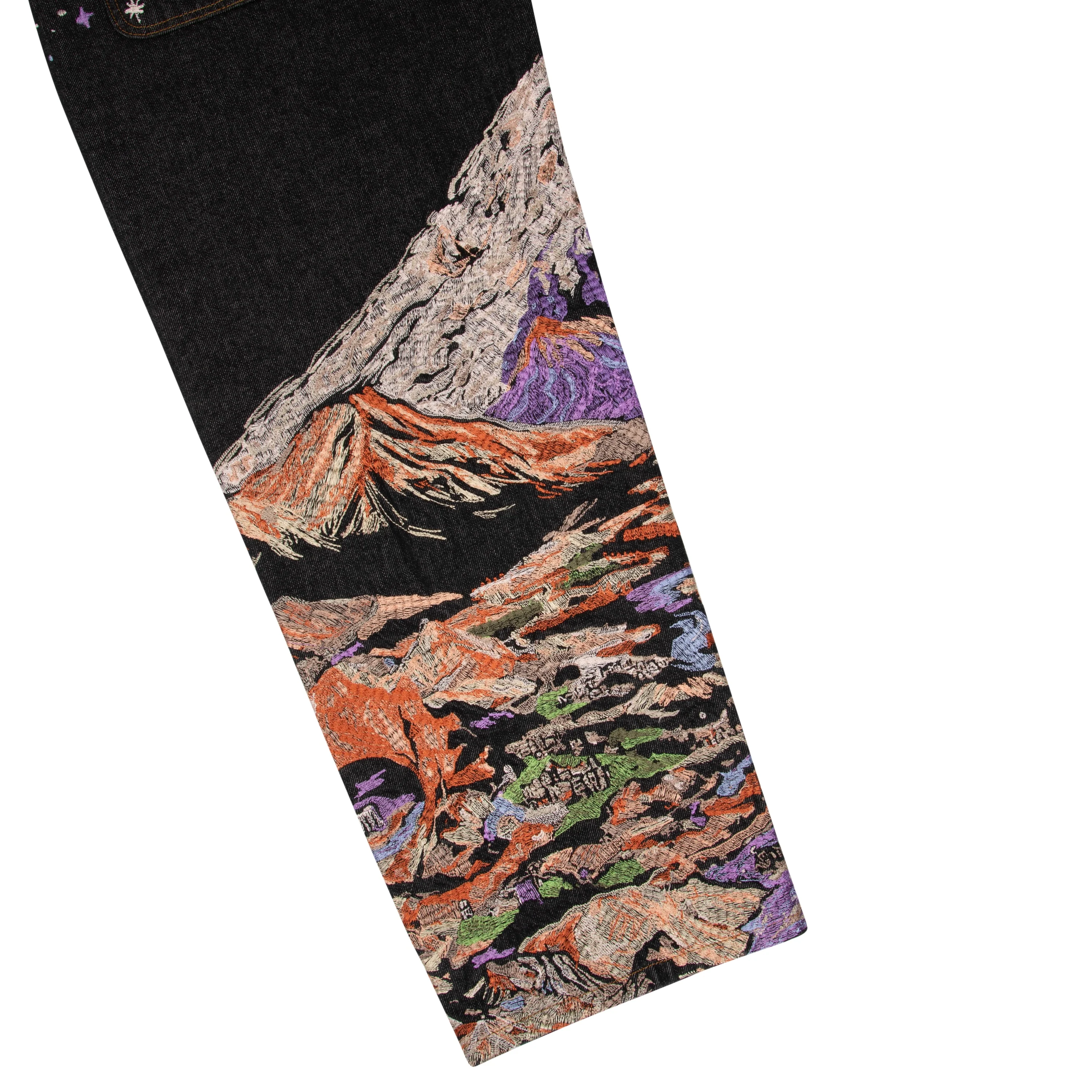 "sunset" black raw Denim - Image 8