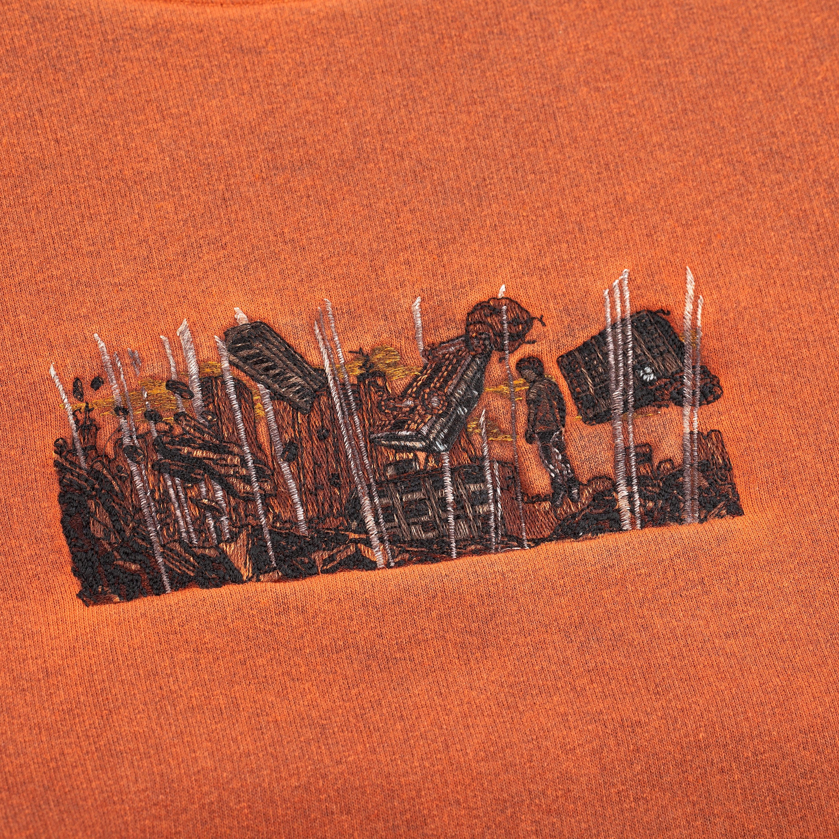 "super kid" crewneck orange - Image 7