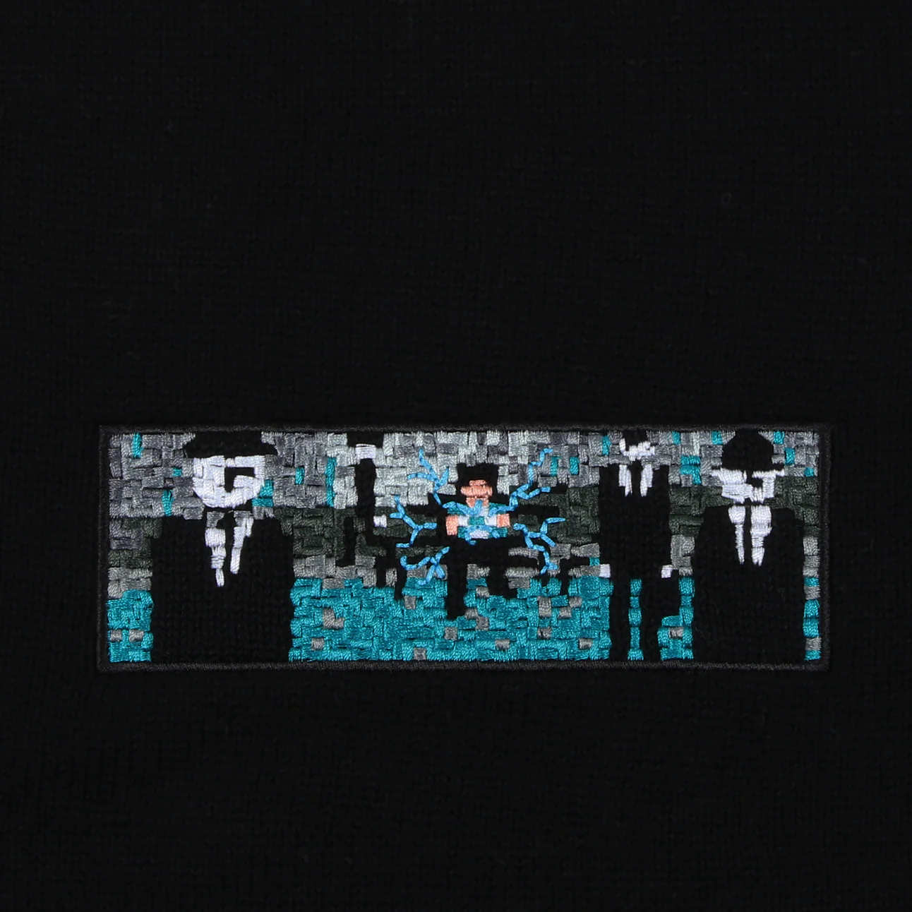 "time traveler v2" knit black oversized - Image 2