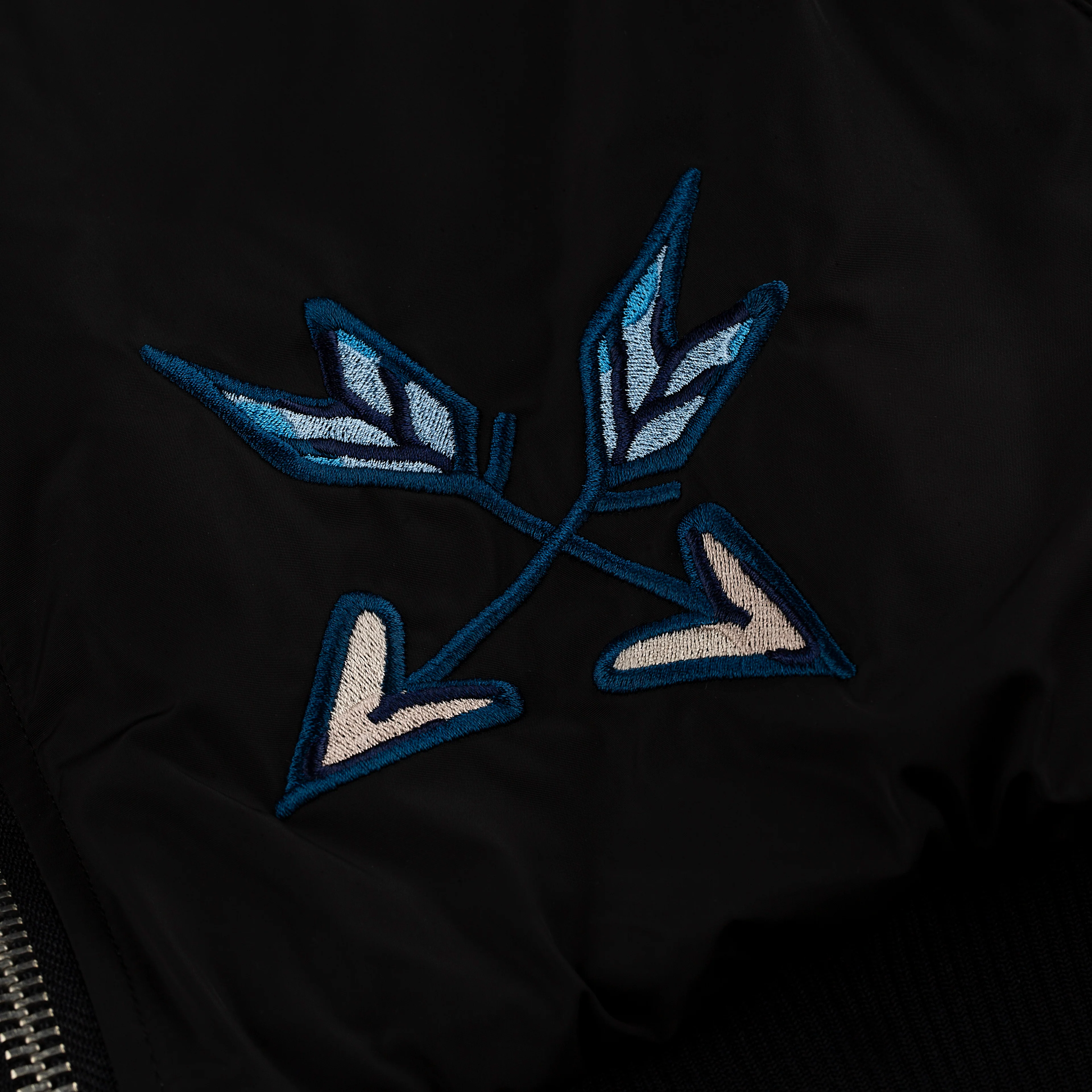 "valentines day" Bomber Jacket heat reactive black - Image 6