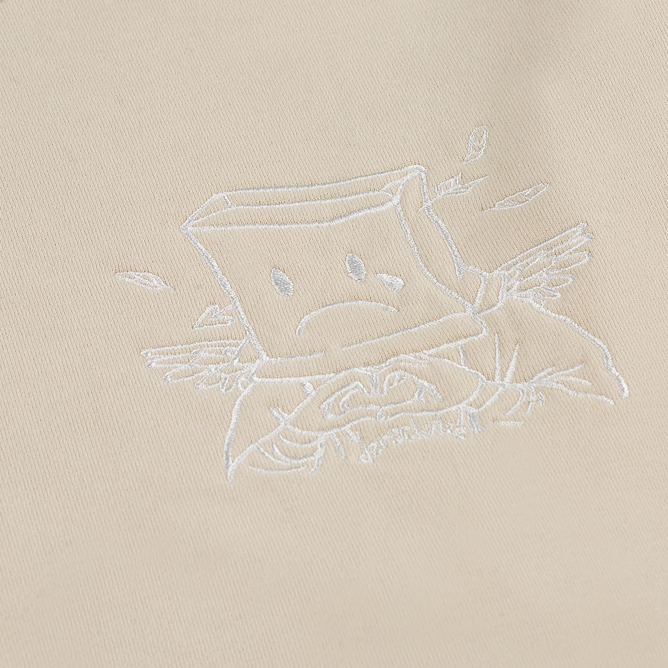 "valentines day" oversized crewneck beige - Image 3