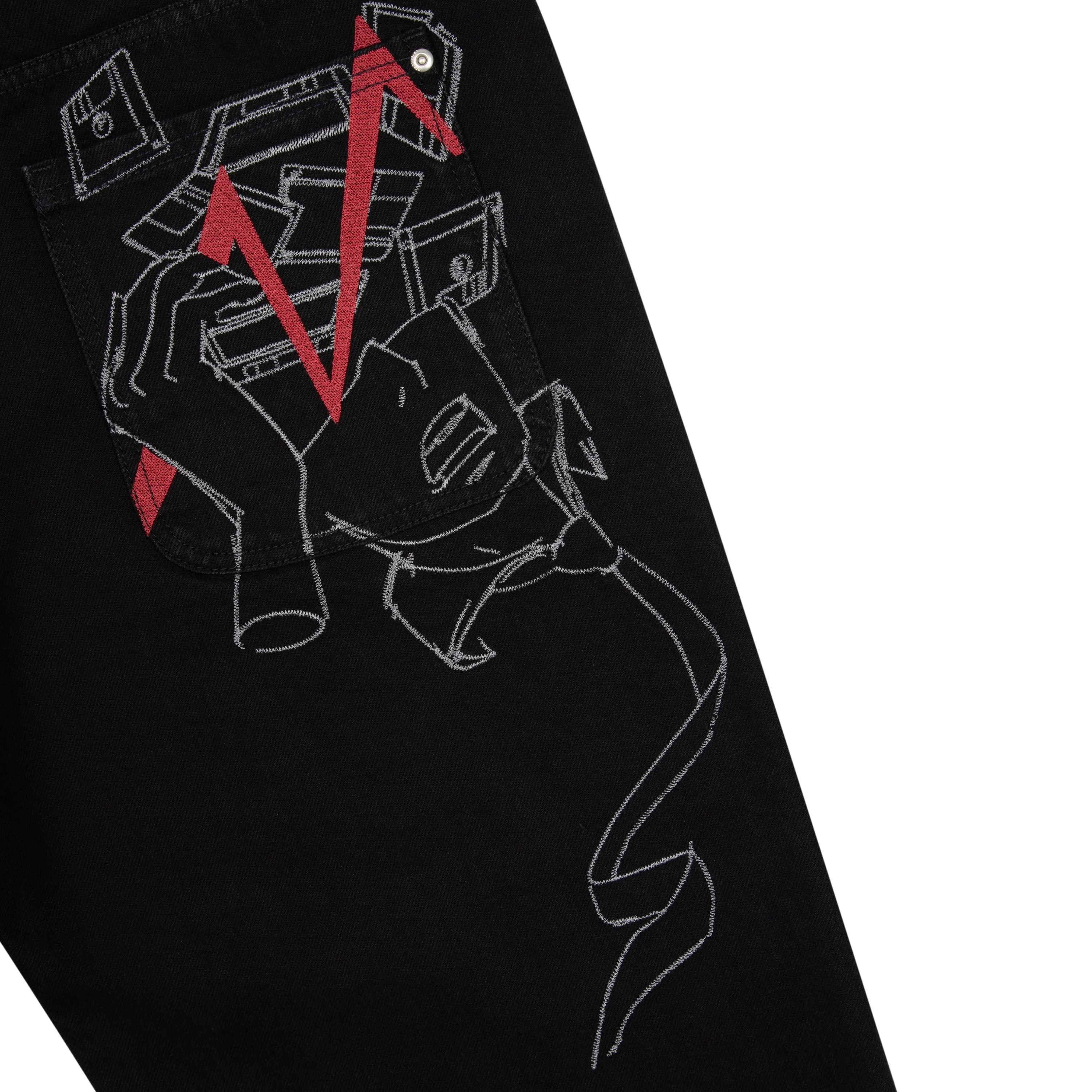 "wall street" black Denim - Image 6