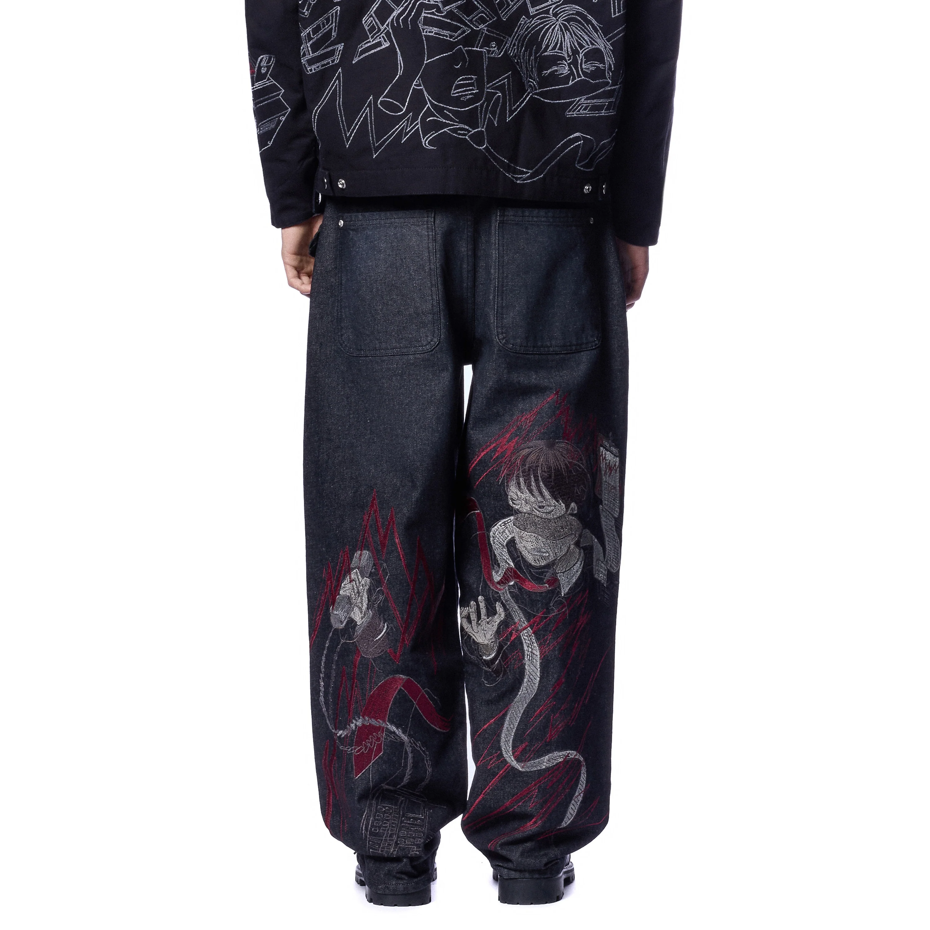 "wall street" black raw Denim - Image 10