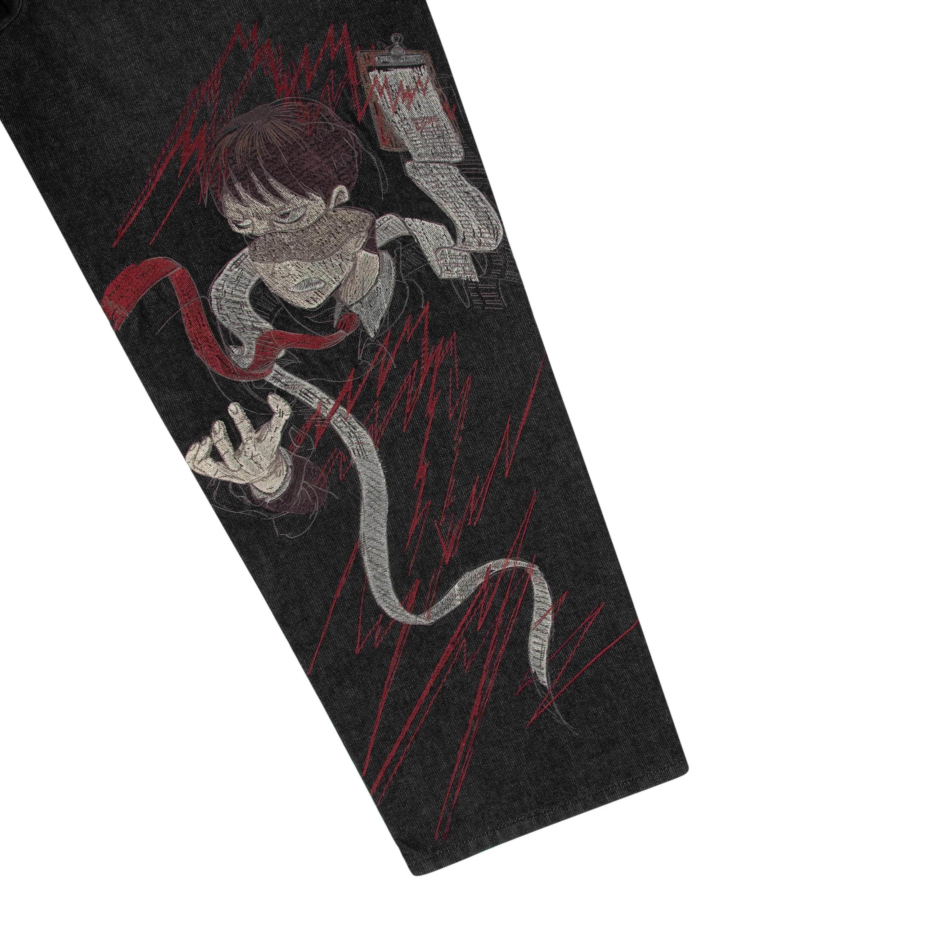 "wall street" black raw Denim - Image 6