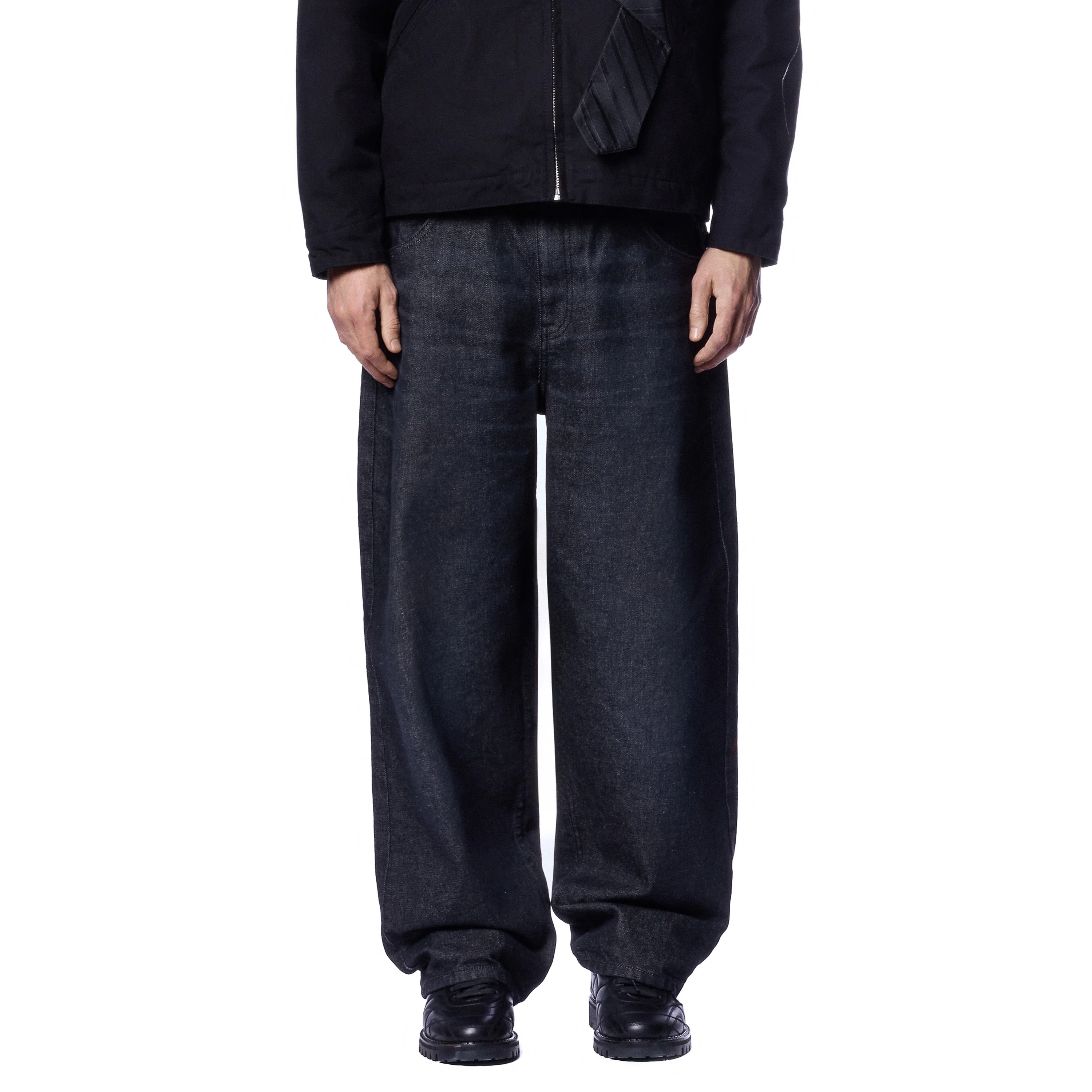 "wall street" black raw Denim - Image 8