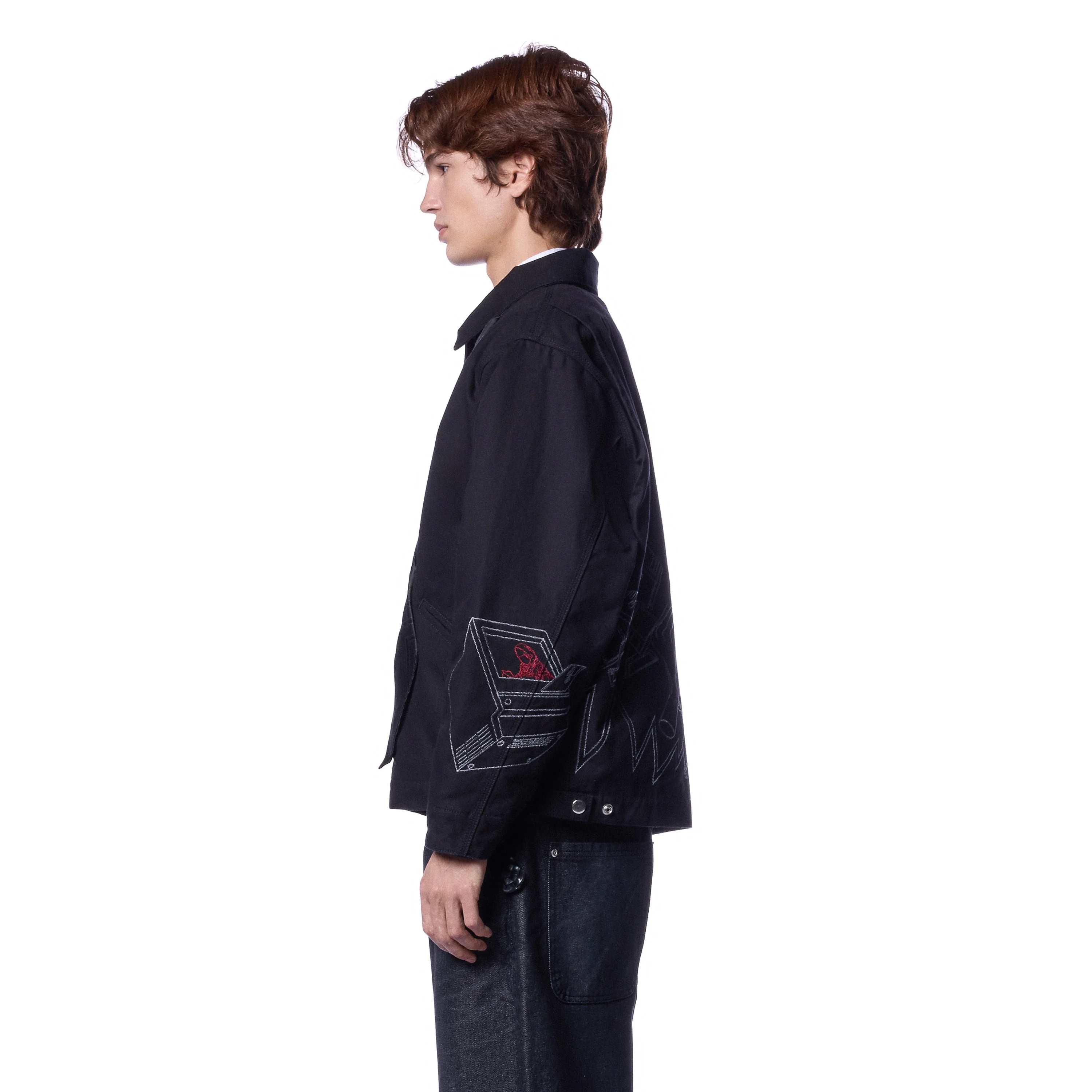 "wall street" denim Jacket - Image 10