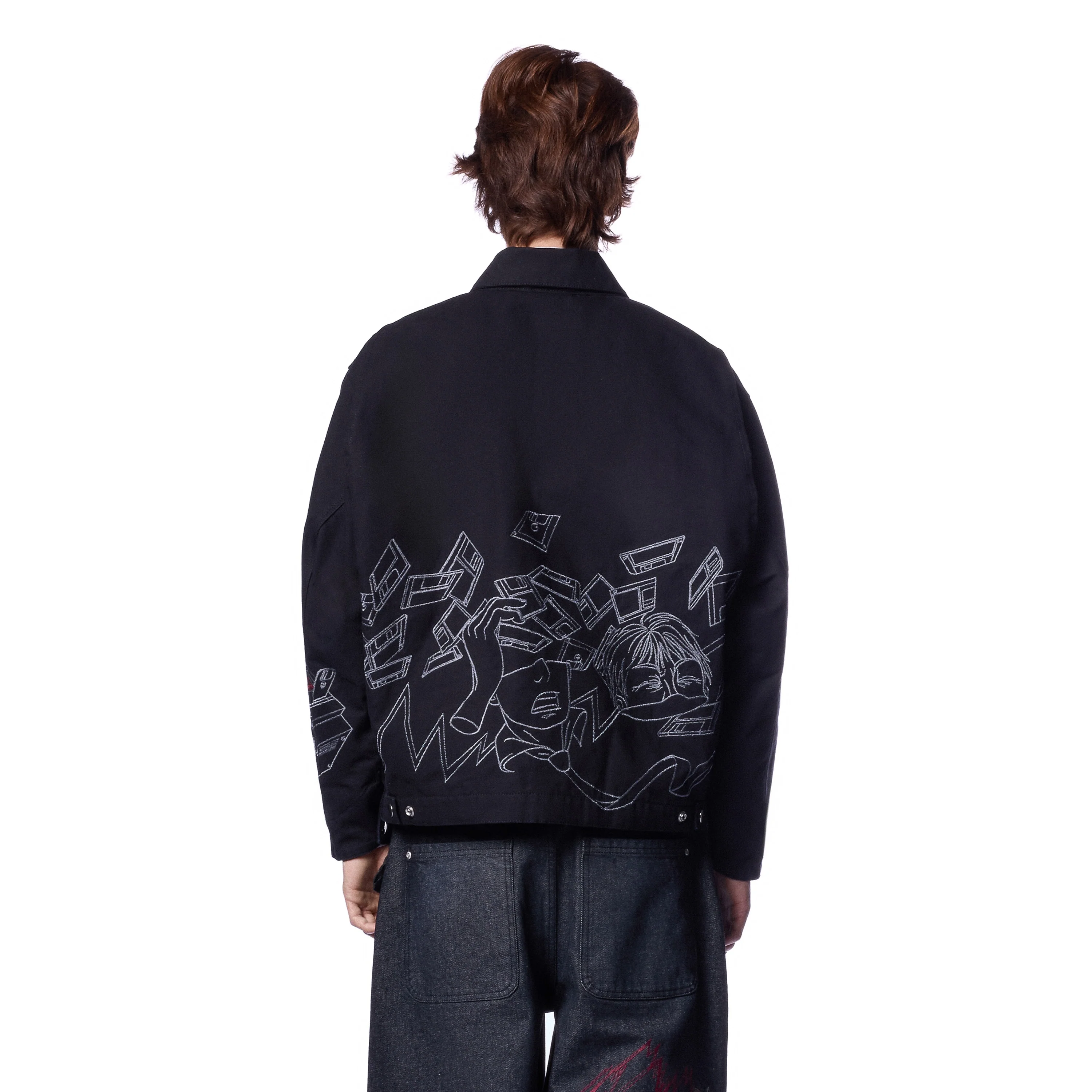 "wall street" denim Jacket - Image 11