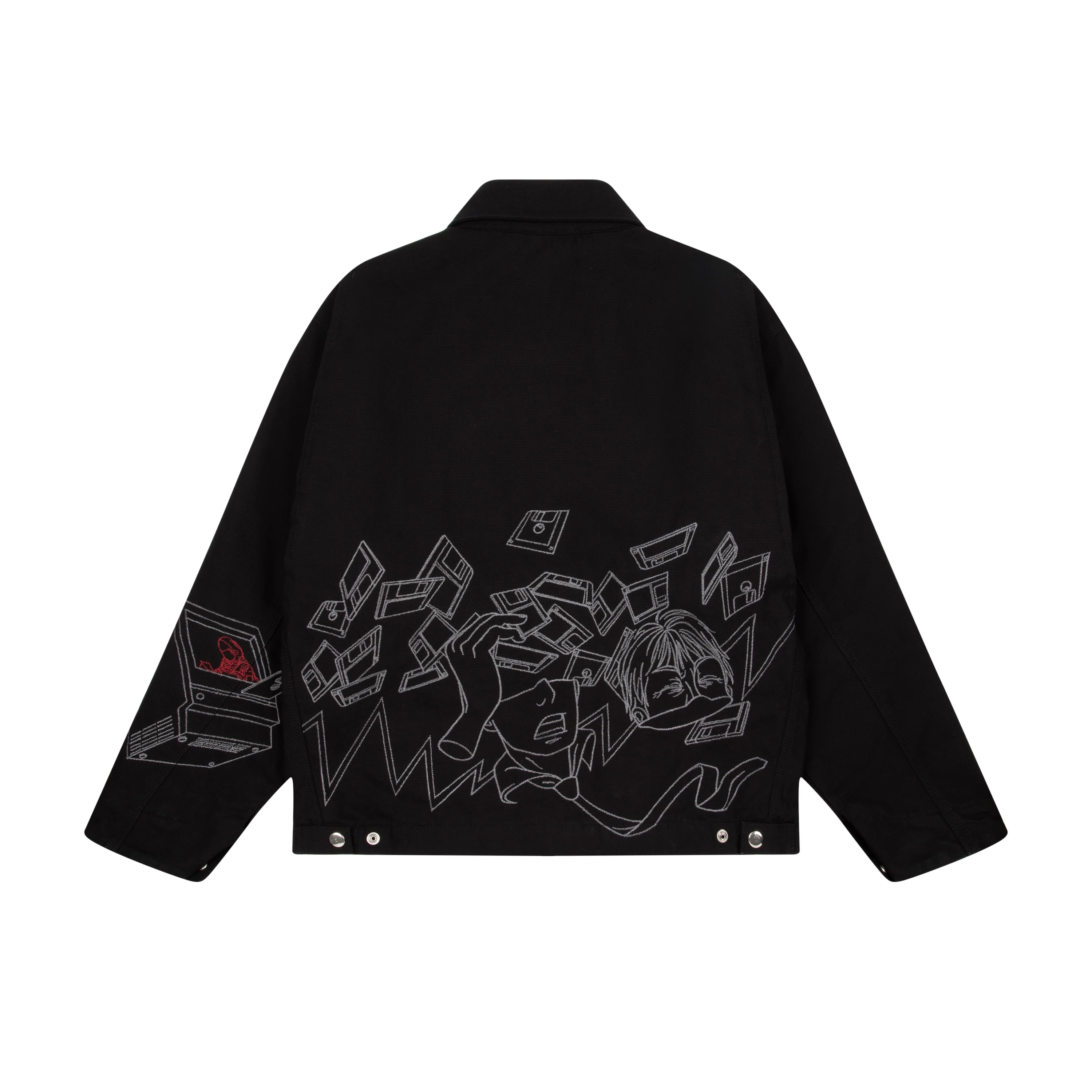 "wall street" denim Jacket - Image 2