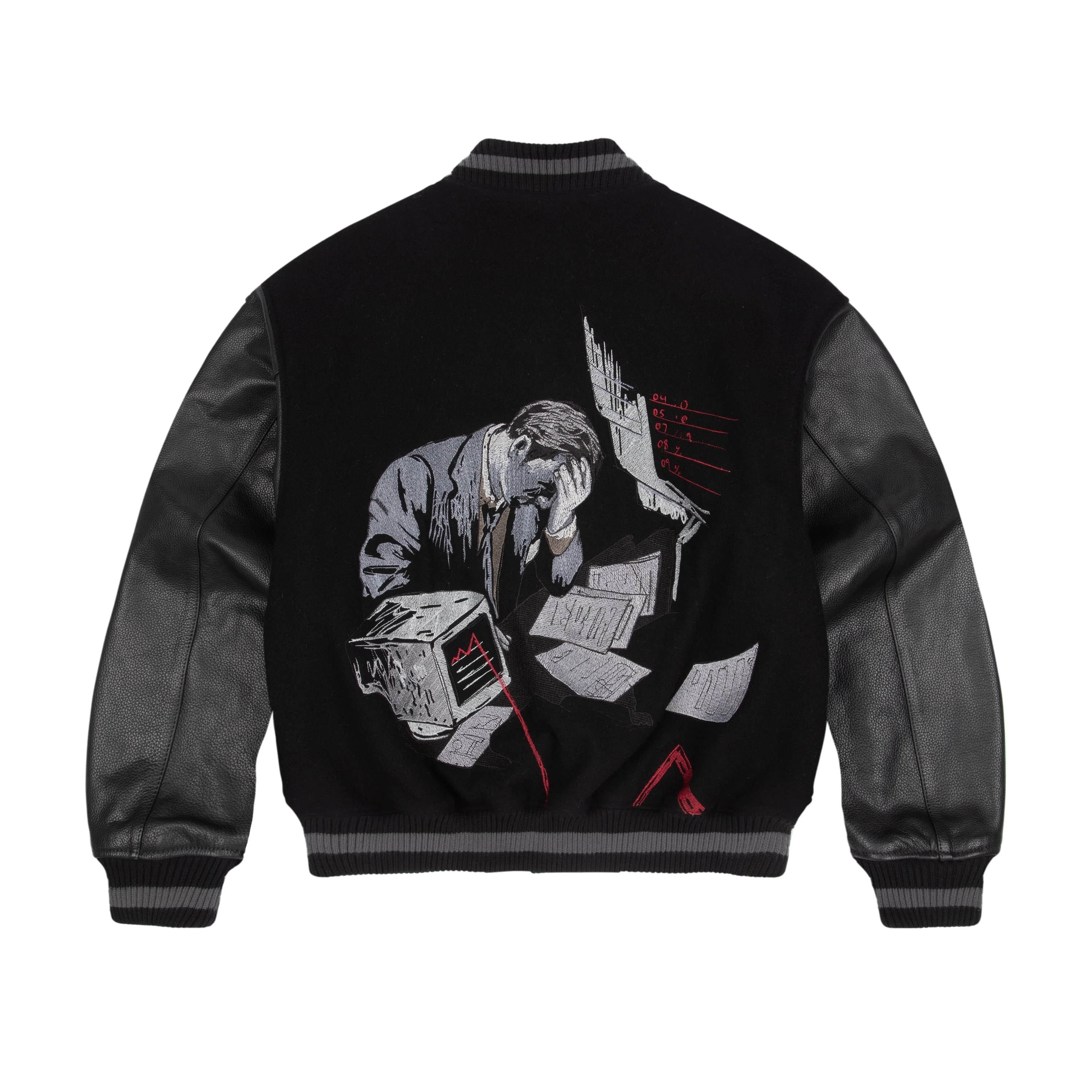 "wall street" varsity Jacket