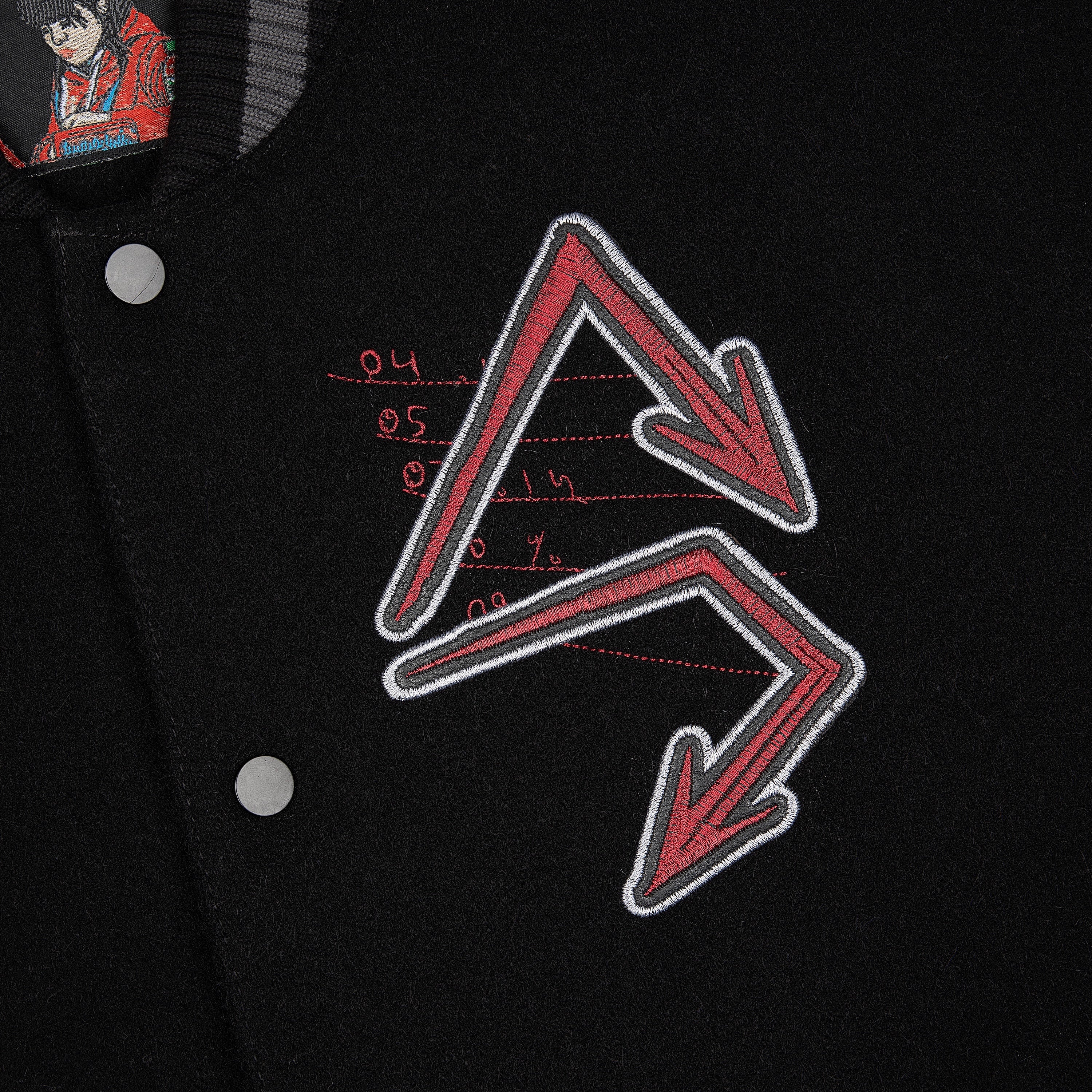 "wall street" varsity Jacket - Image 4