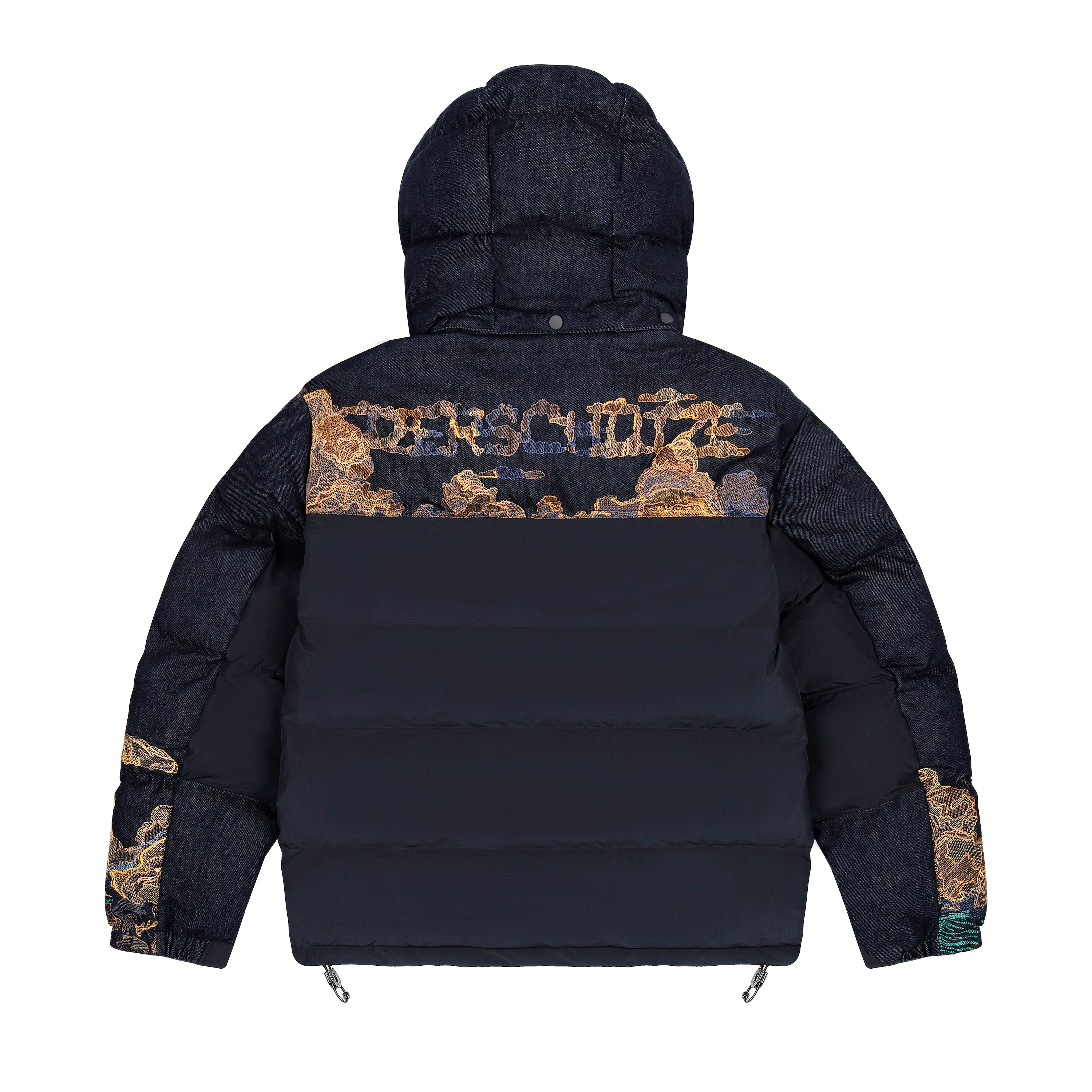"whales" Puffer navy v2 - Image 2