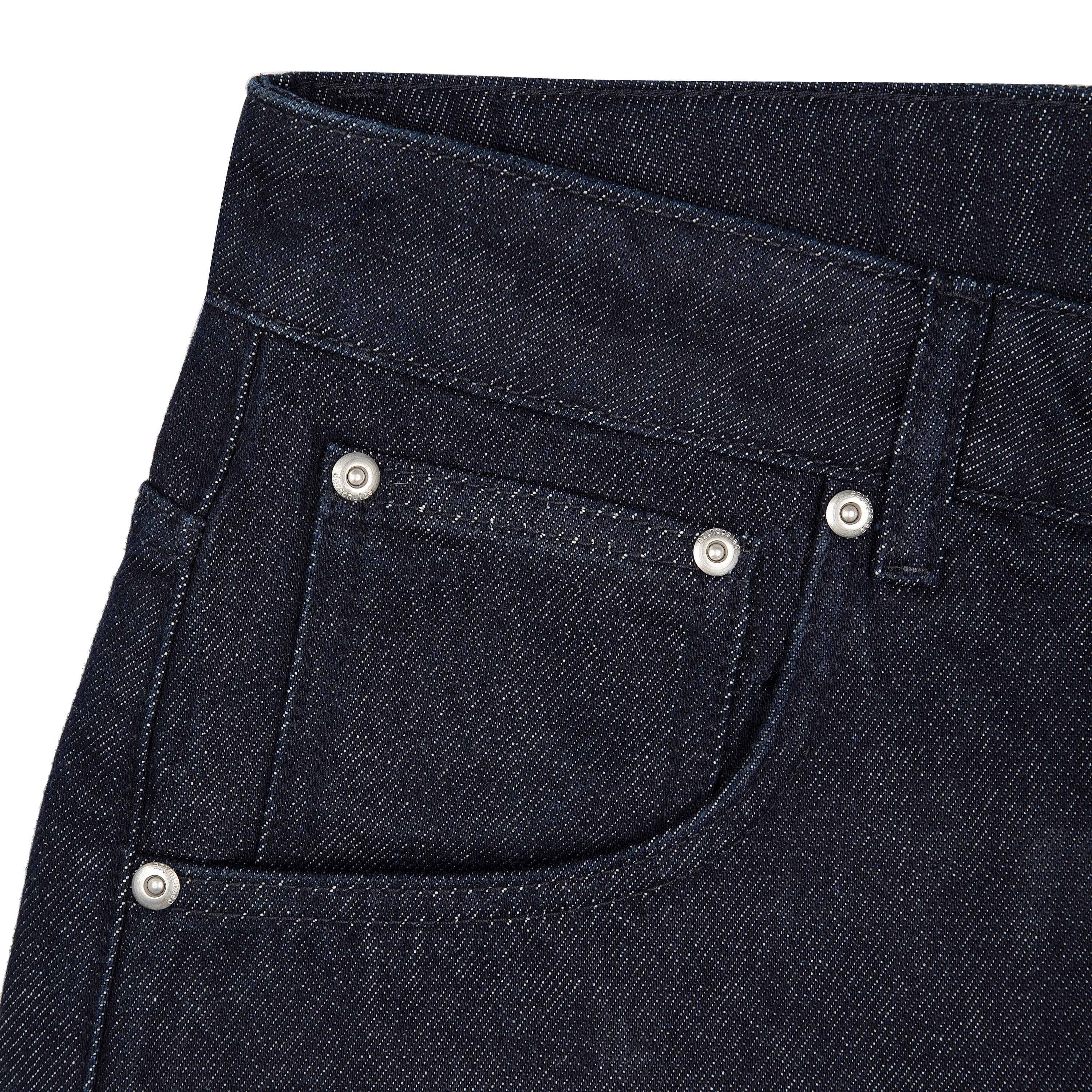 "whales v2" Jorts dark indigo - Image 3