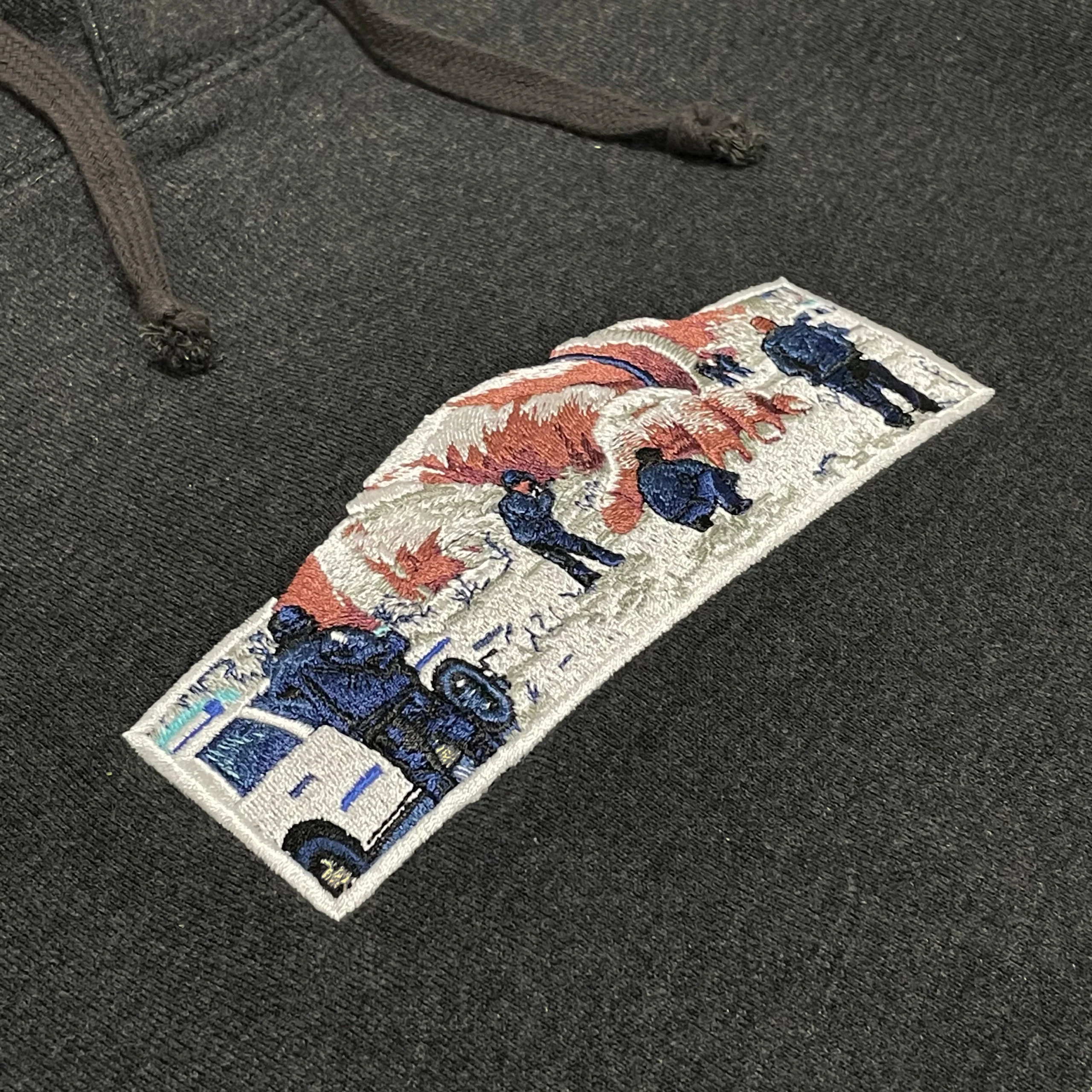 “who killed santa?” Hoodie - Image 2