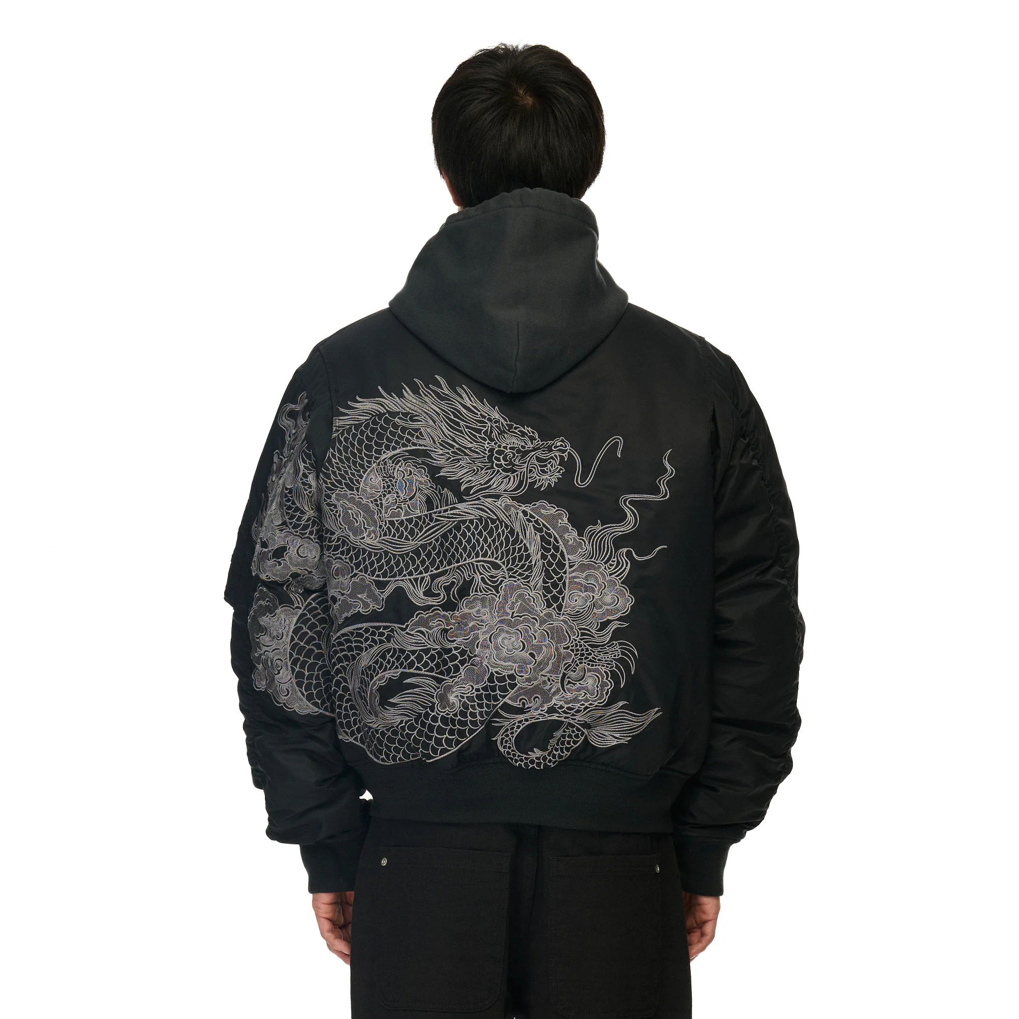 "yakuza" bomber Jacket black - Image 10