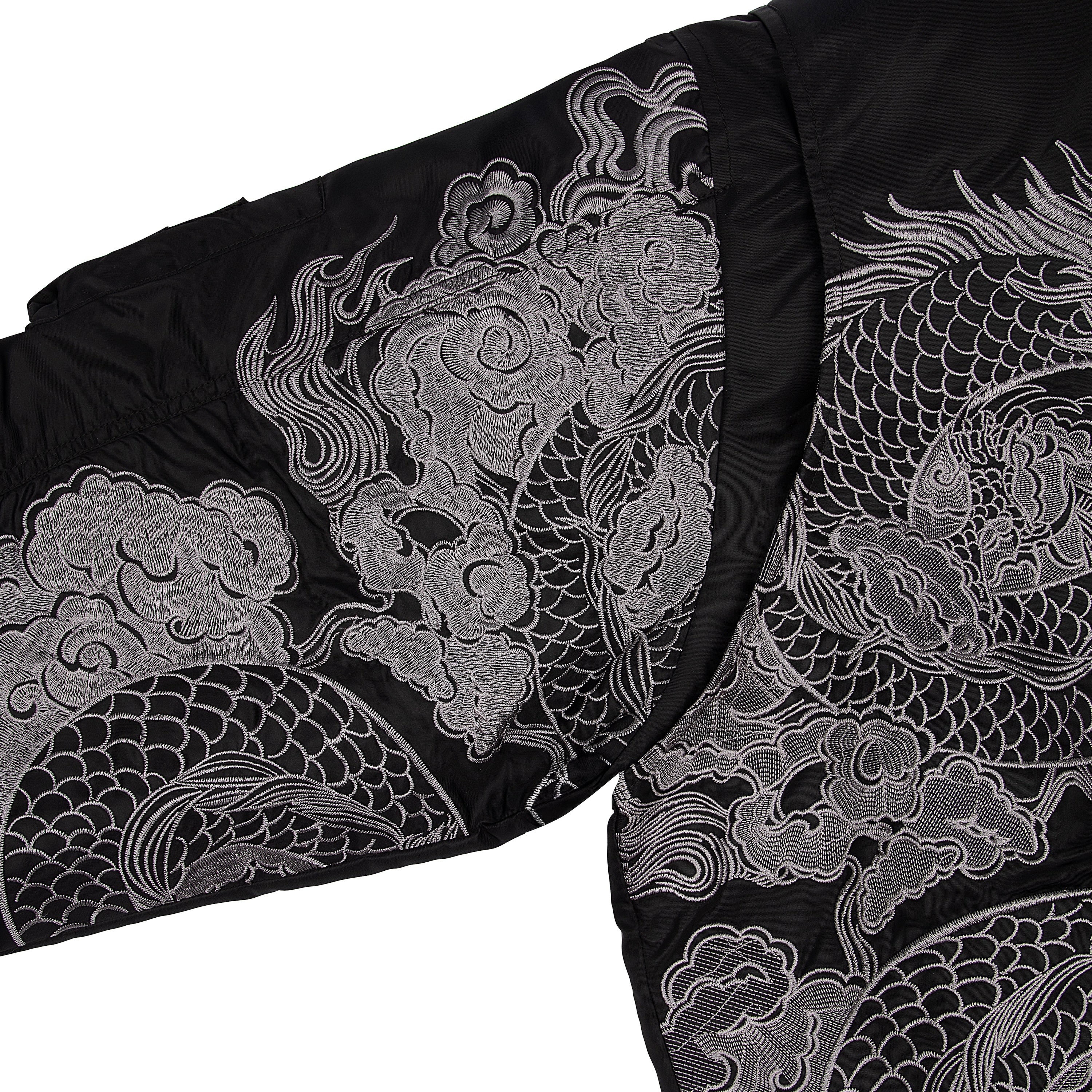 "yakuza" bomber Jacket black - Image 4