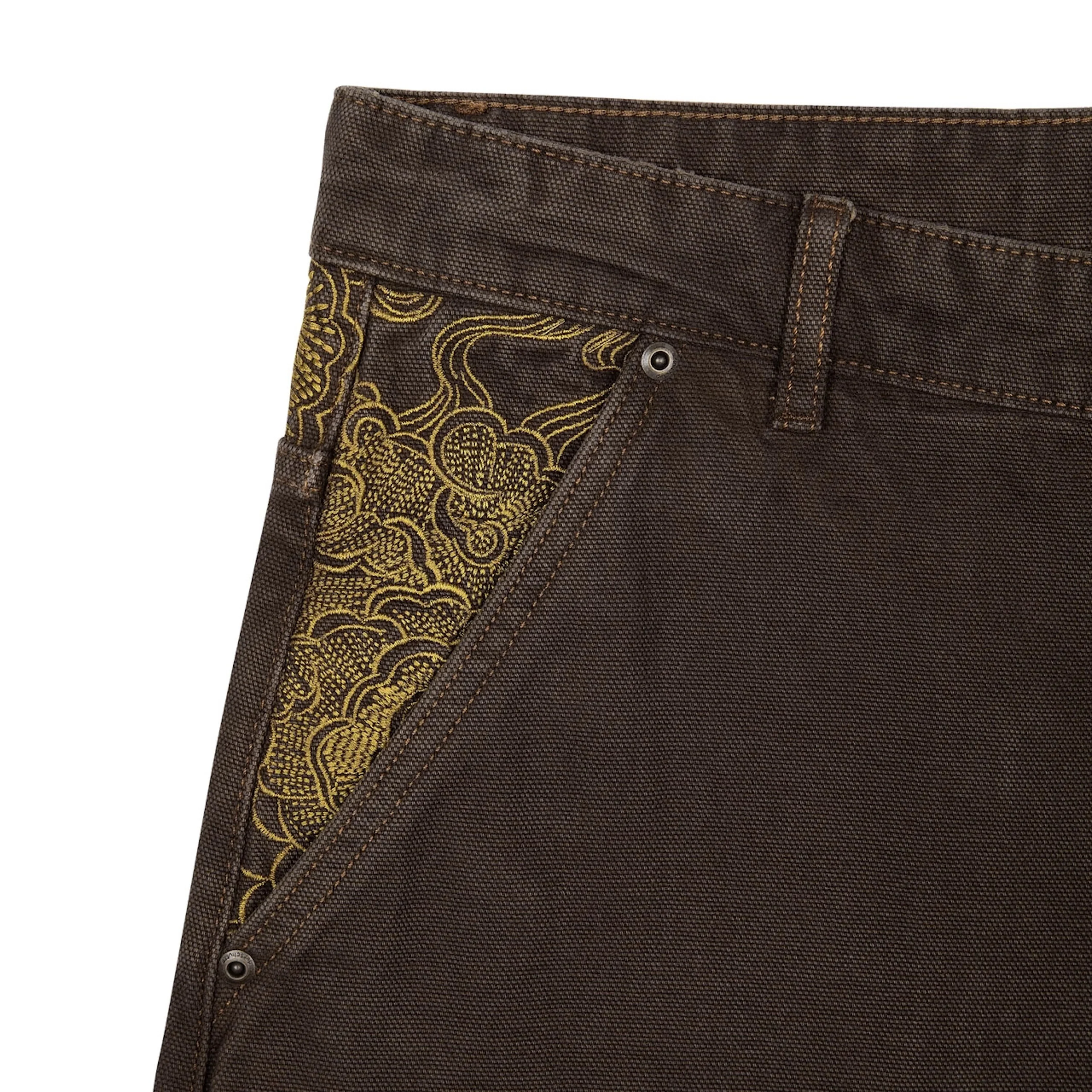 "yakuza" brown washed Denim - Image 3