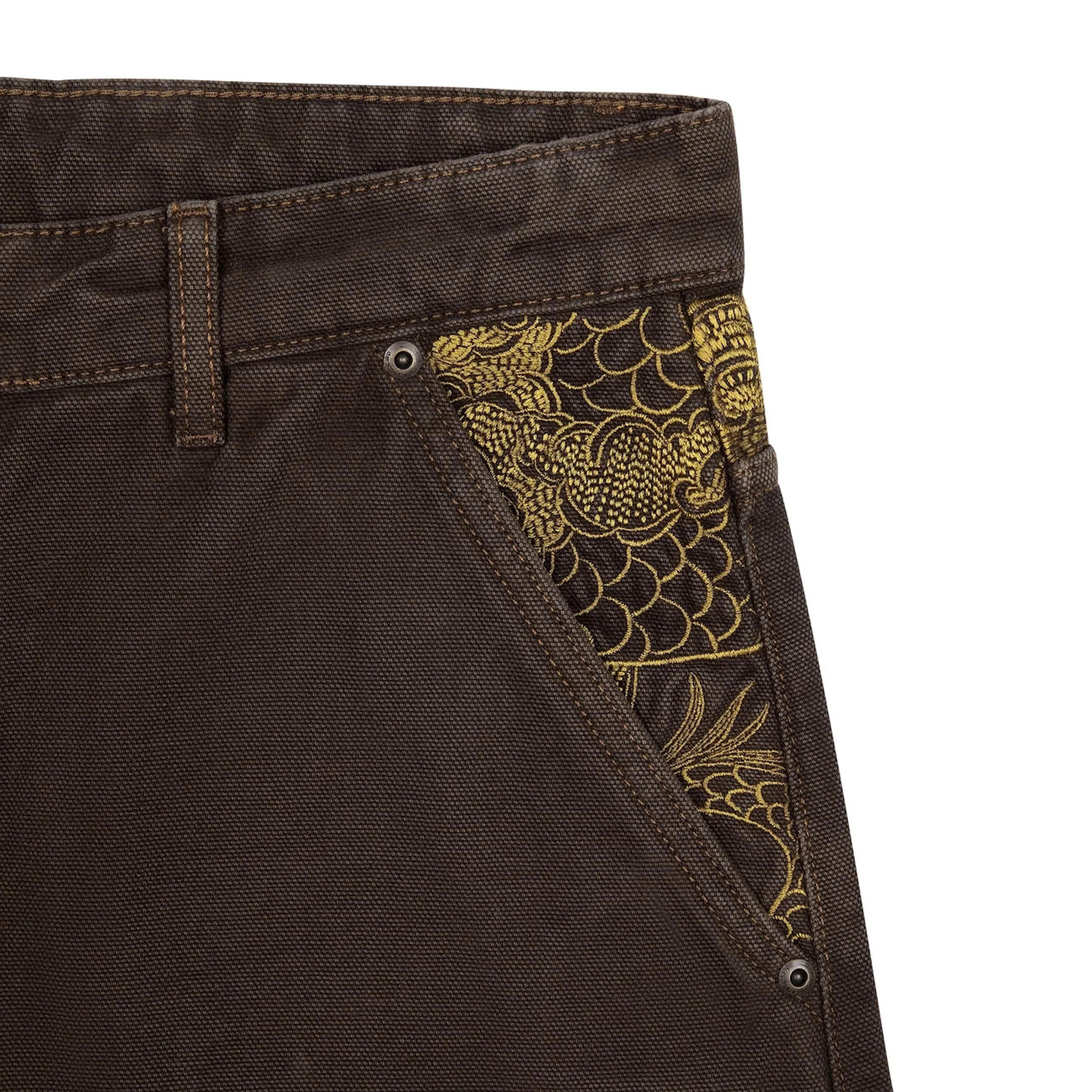 "yakuza" brown washed Denim - Image 4