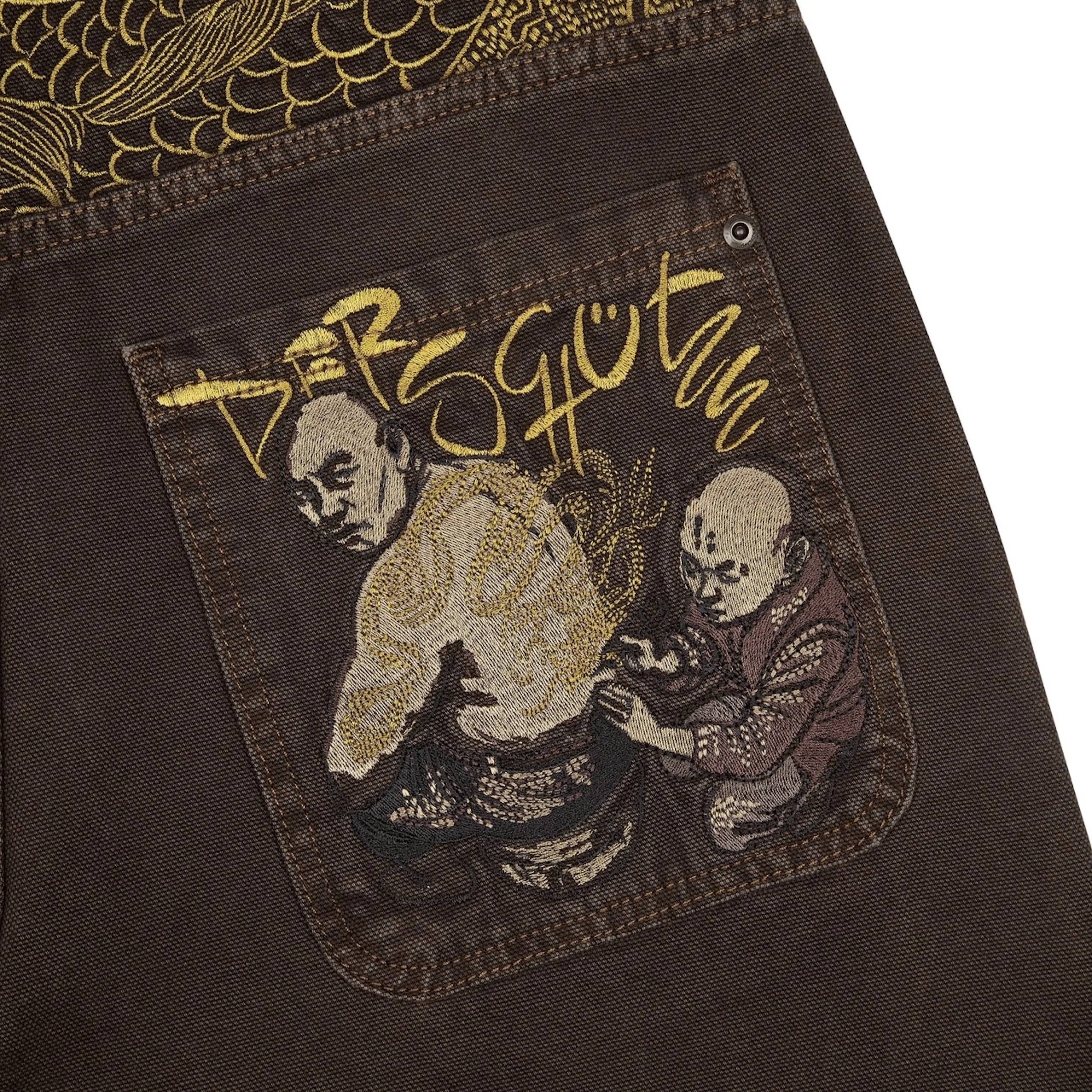 "yakuza" brown washed Denim - Image 8