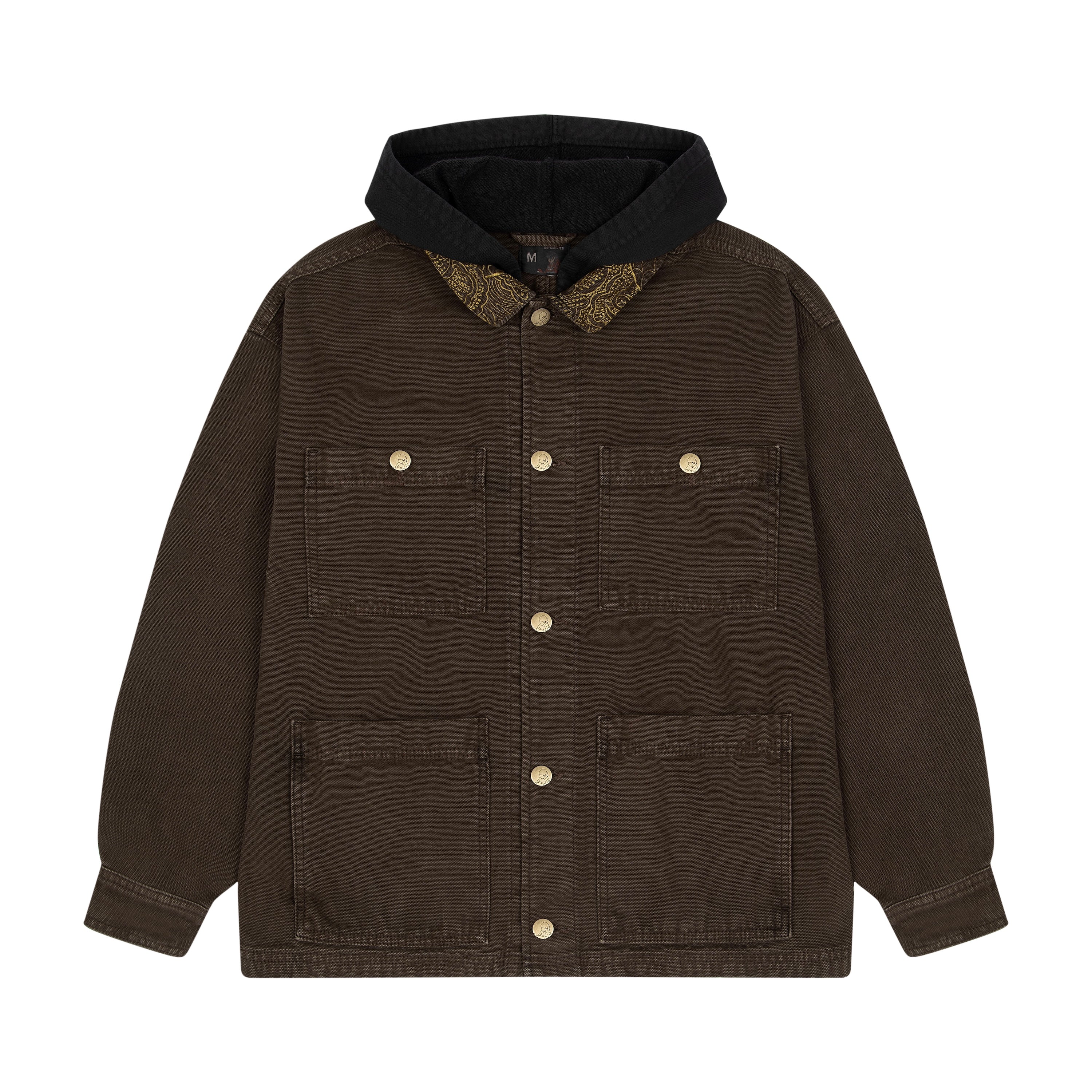 "yakuza" brown washed denim Jacket - Image 2