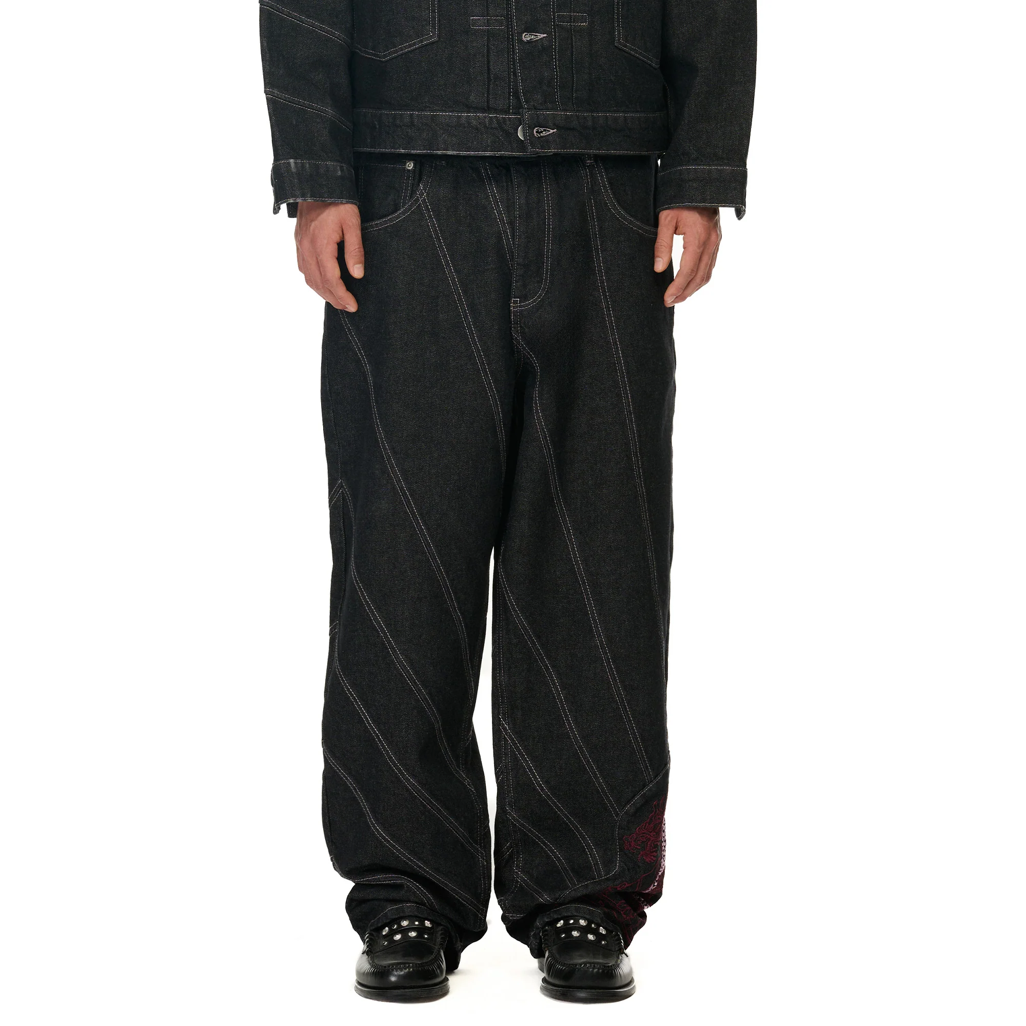 "yakuza" raw Denim black 03 - Image 7