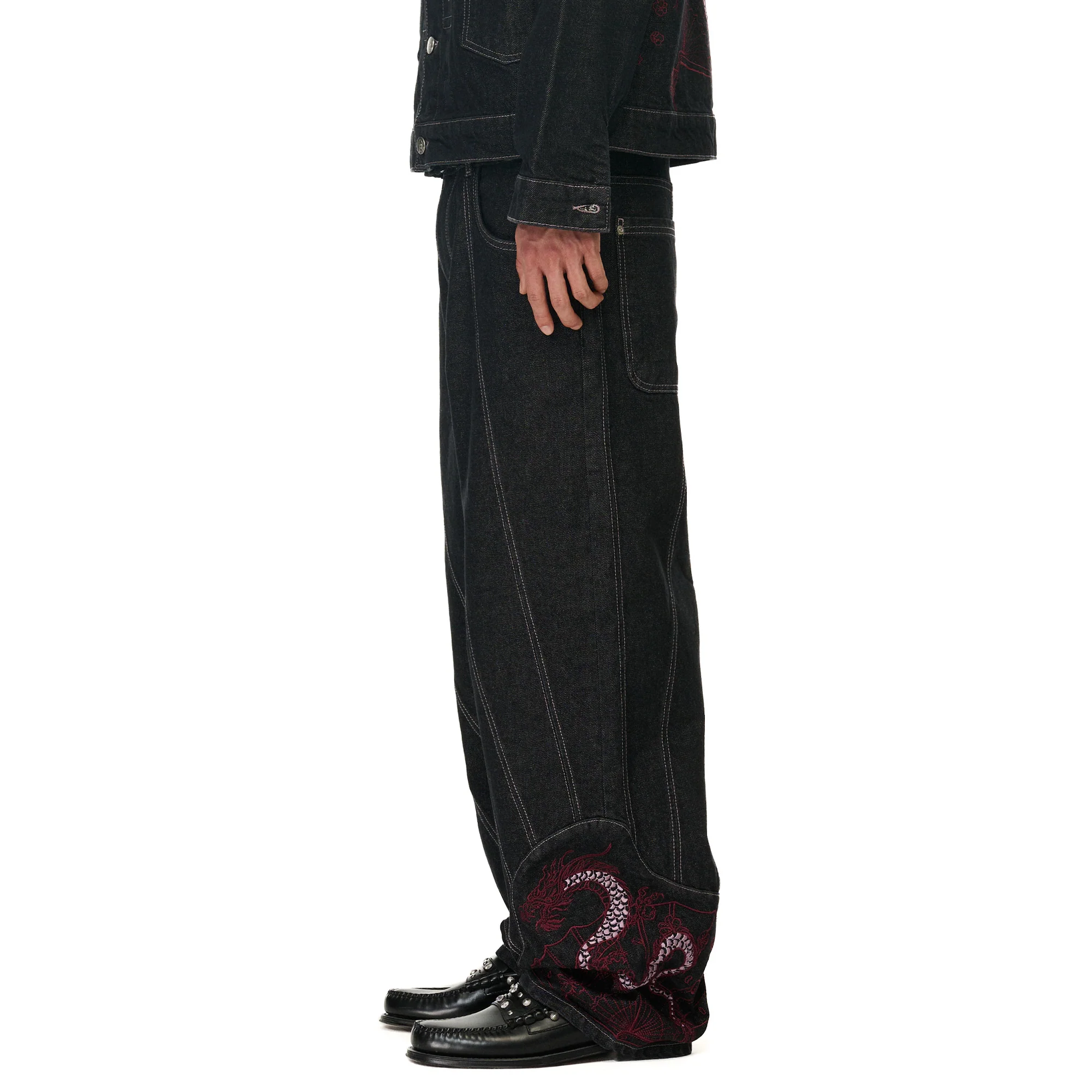 "yakuza" raw Denim black 03 - Image 8