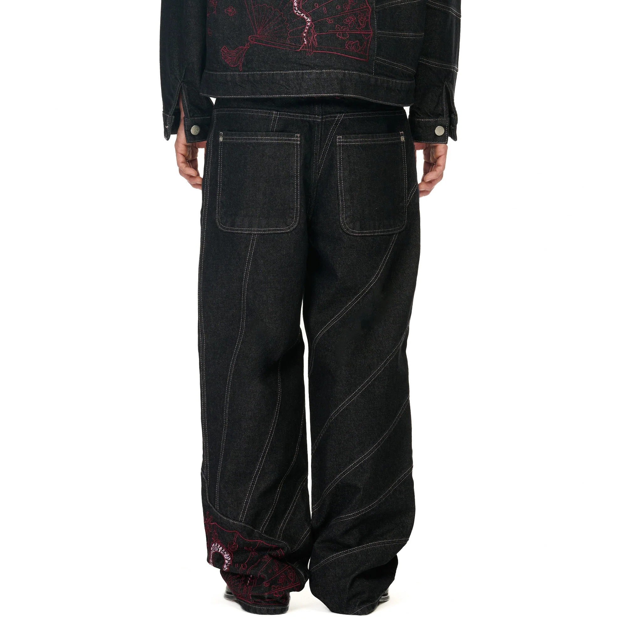 "yakuza" raw Denim black 03 - Image 9
