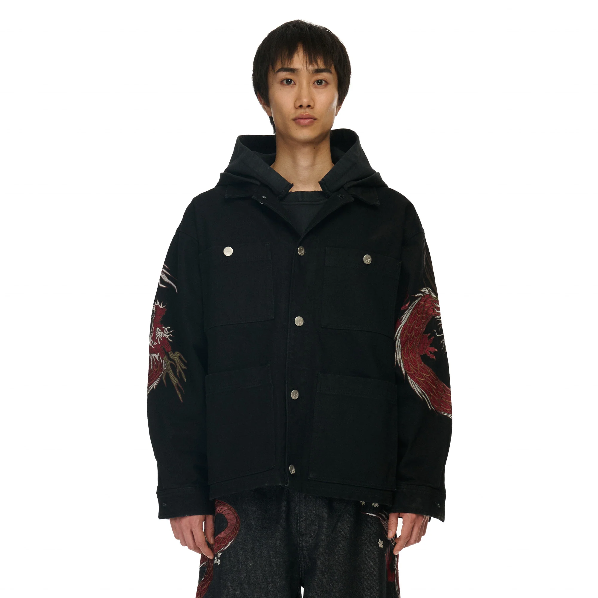 "yakuza" denim Jacket black - Image 10