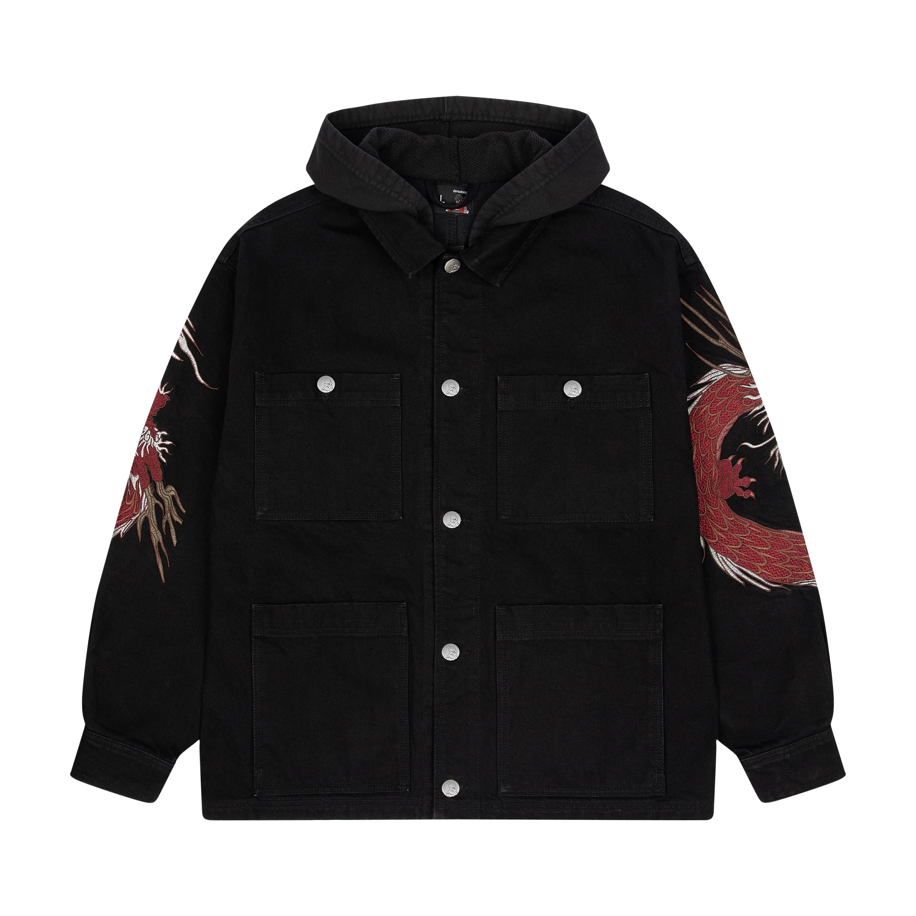 "yakuza" denim Jacket black - Image 2
