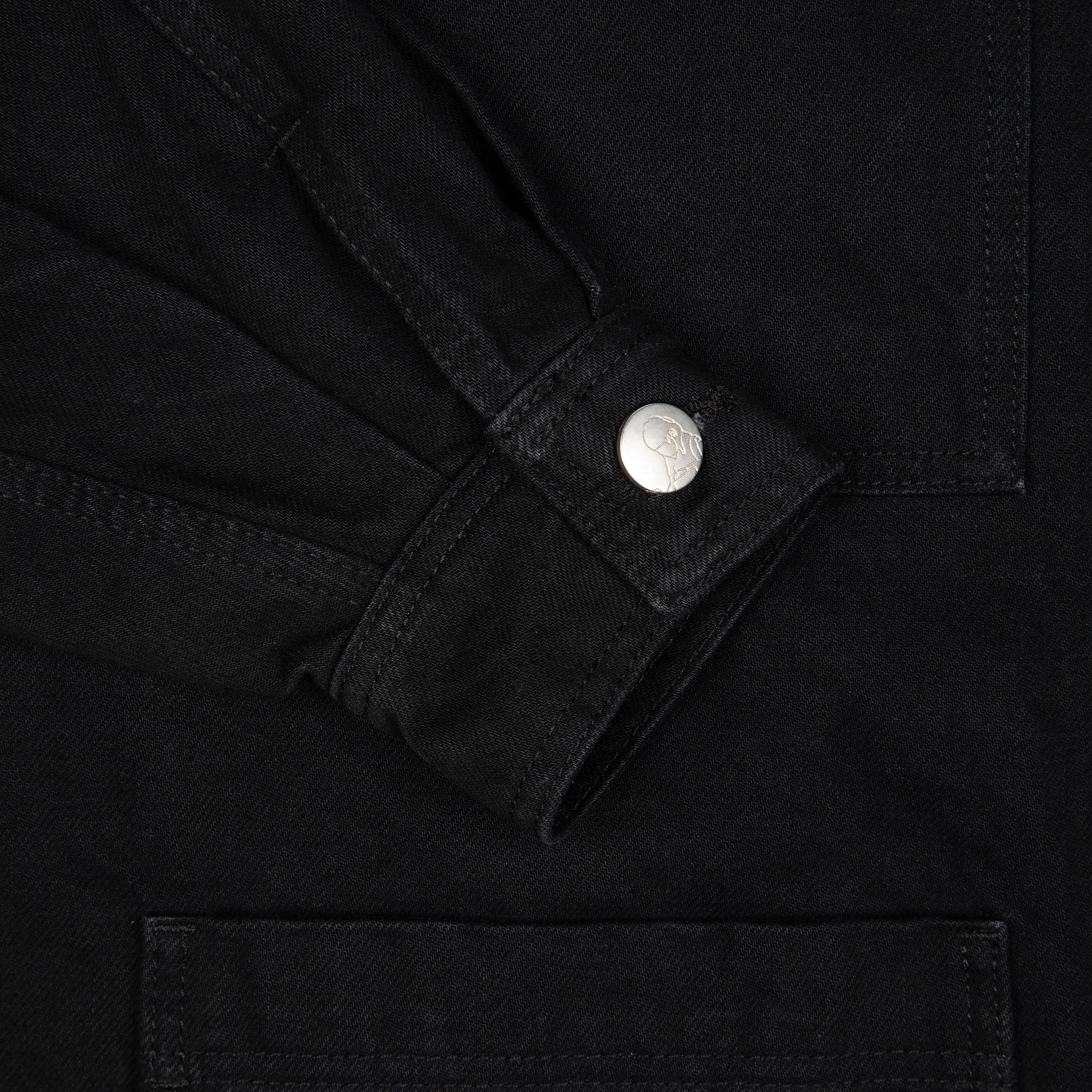 "yakuza" denim Jacket black - Image 9