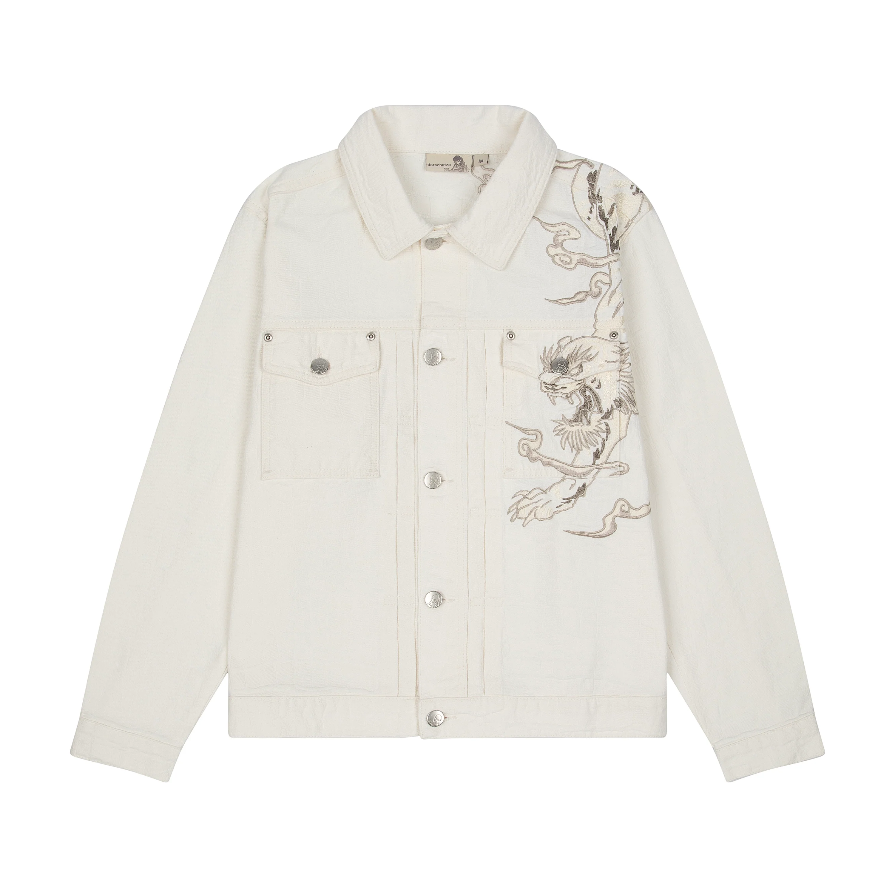 "yakuza" denim Jacket off white