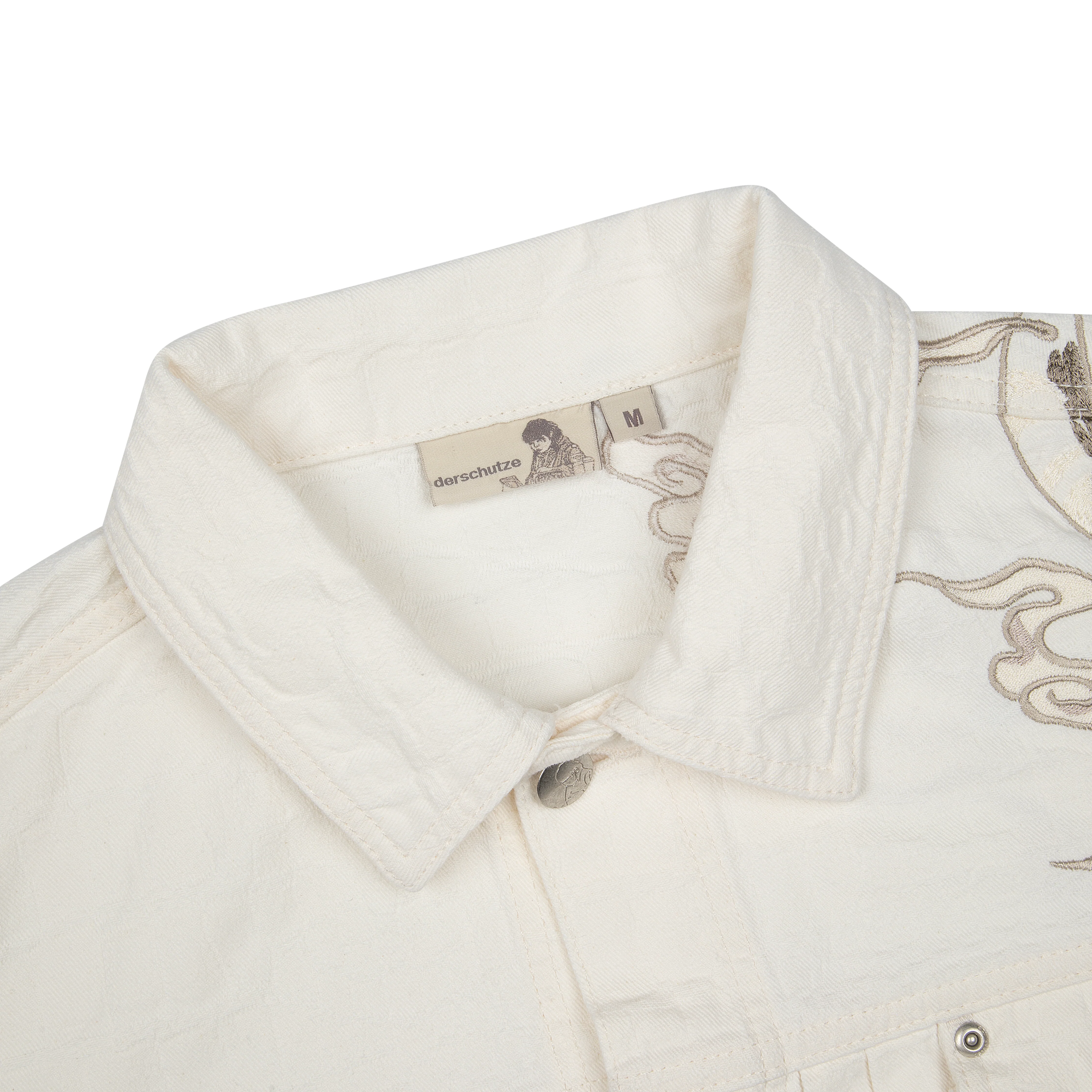 "yakuza" denim Jacket off white - Image 3